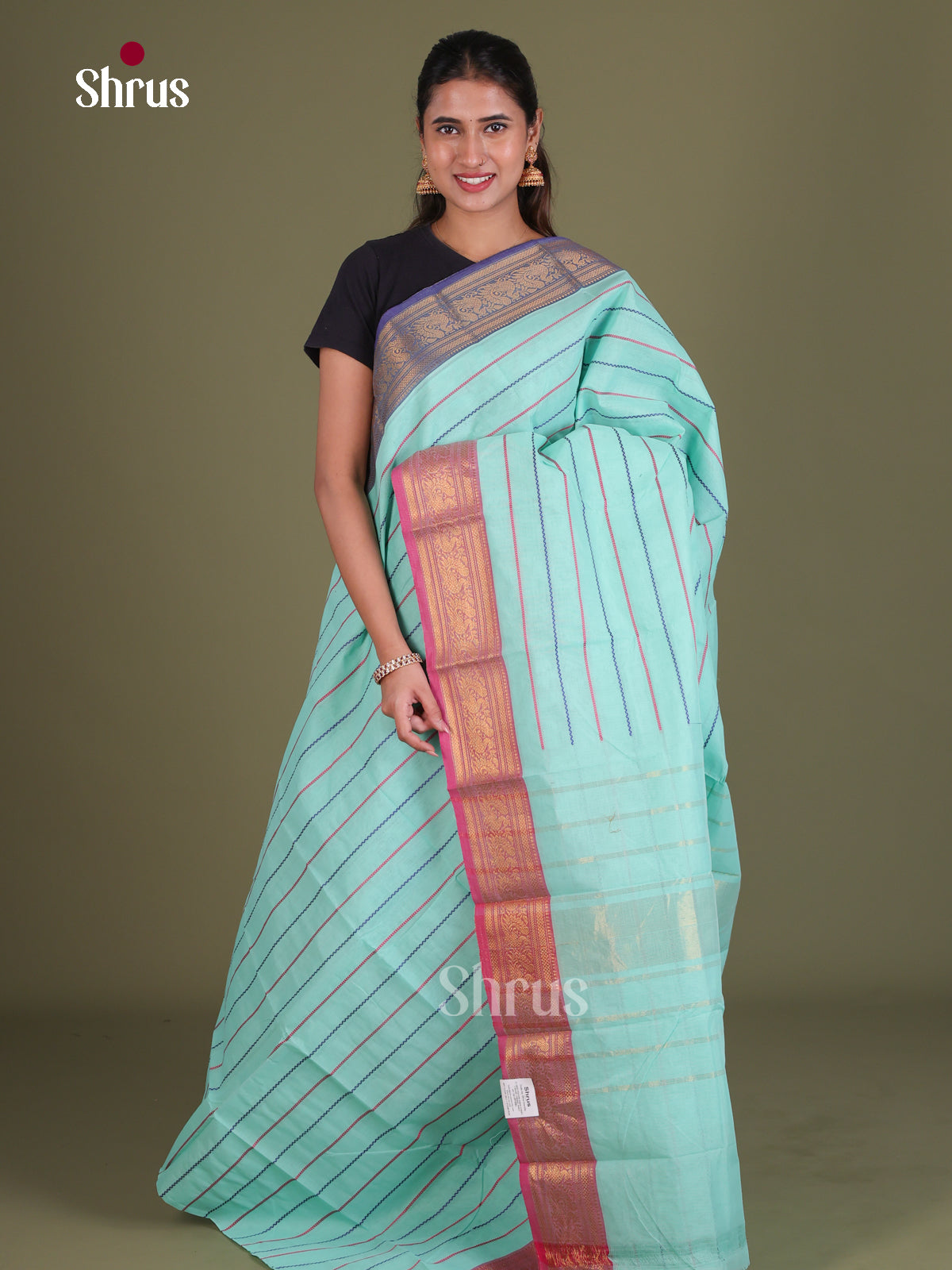 Chettinad Cotton Saree - EES18152 - Shop on Shrus.com
