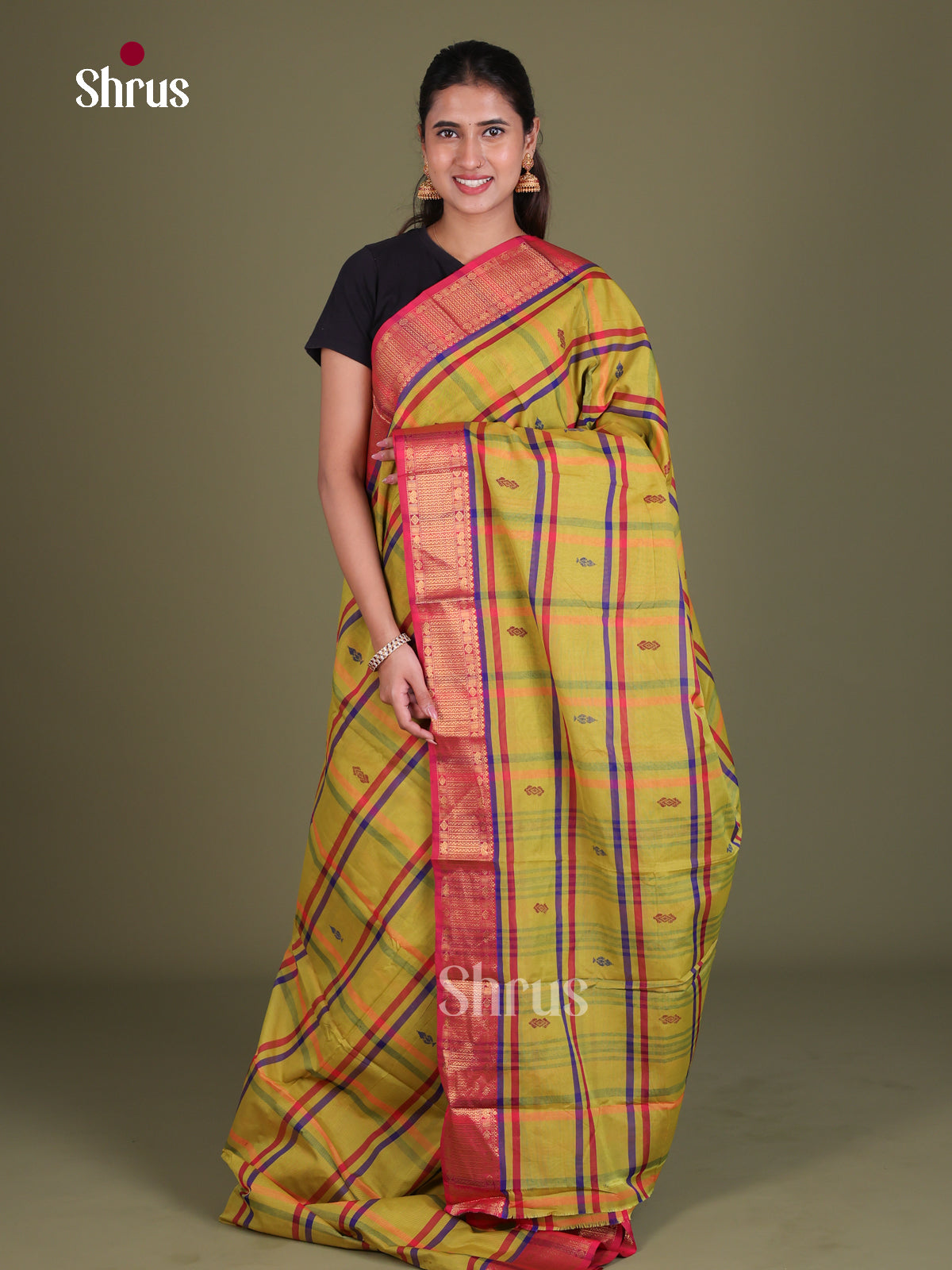 Chettinad Mix Cotton Saree - EES18160 - Shop on Shrus.com