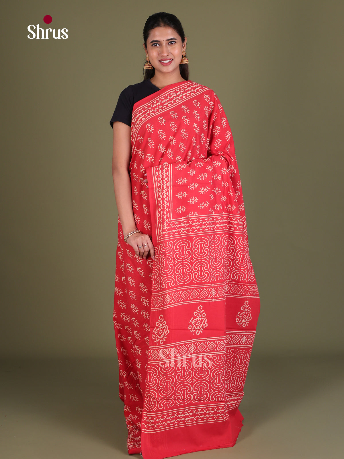 Jaipur cotton Saree - EES19005