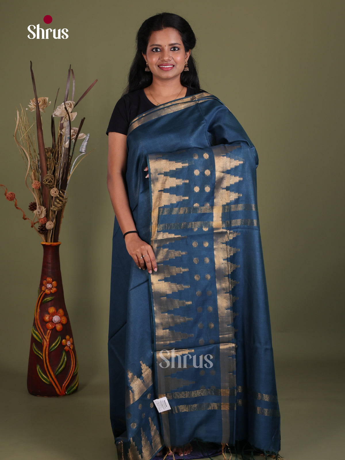 Semi Tussar Saree - EES21065