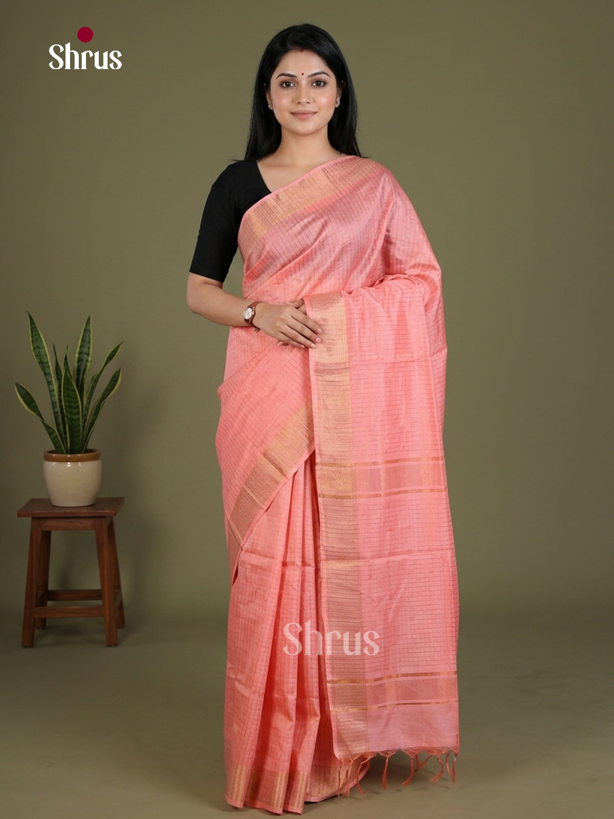 Semi Tussar Saree - EES21073