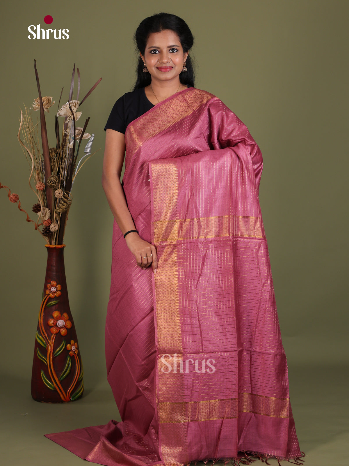 Semi Tussar Saree - EES21077