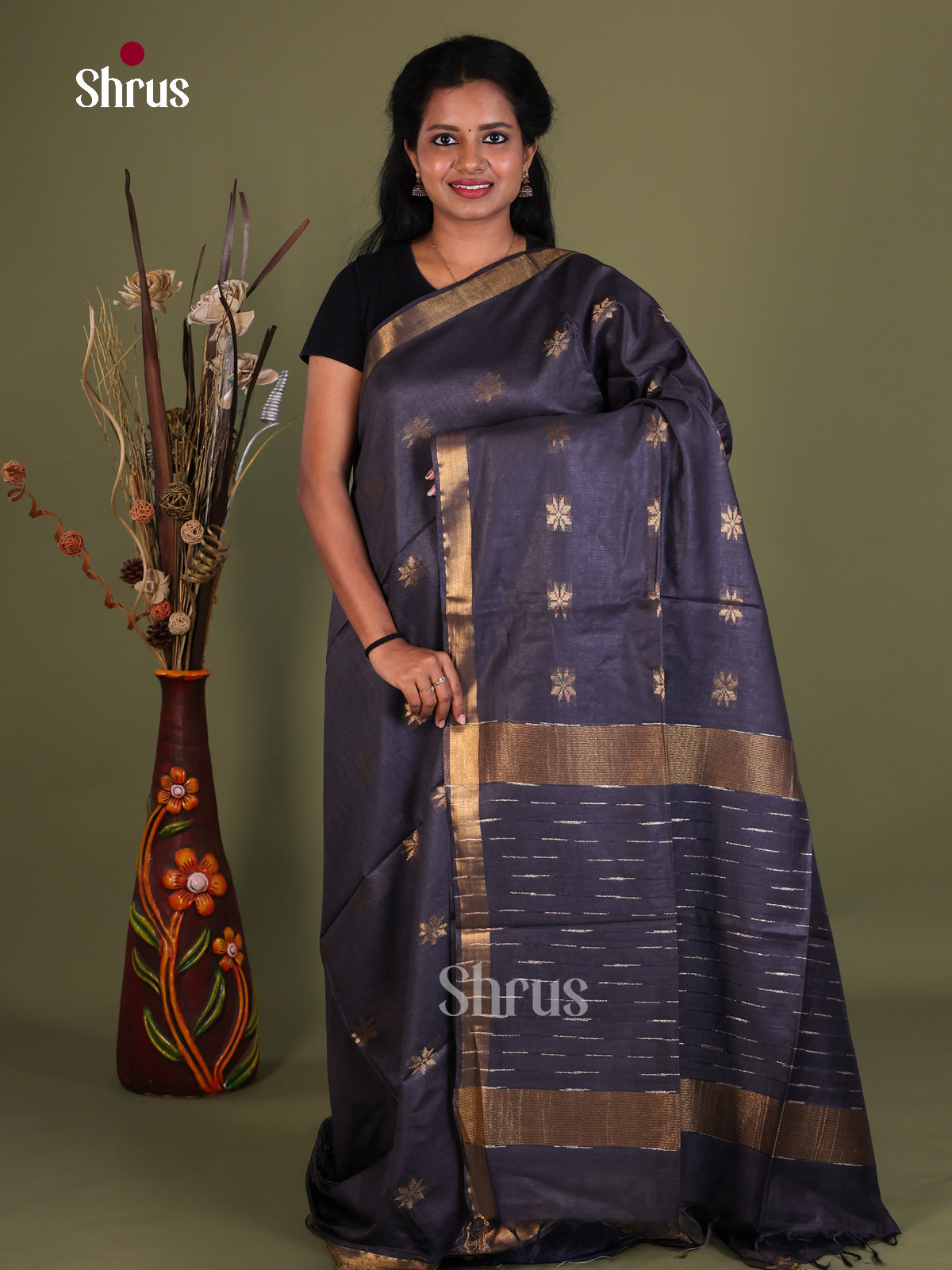 Semi Tussar Saree - EES21212