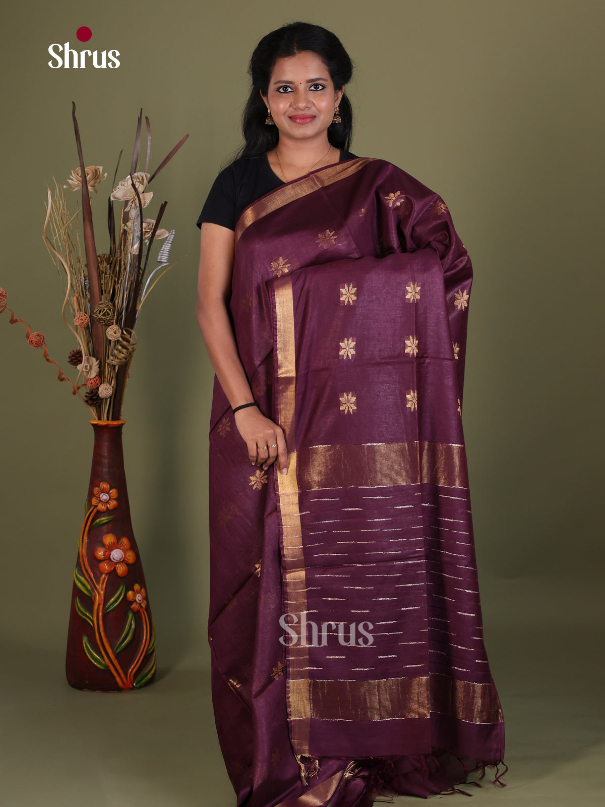 Semi Tussar Saree - EES21218