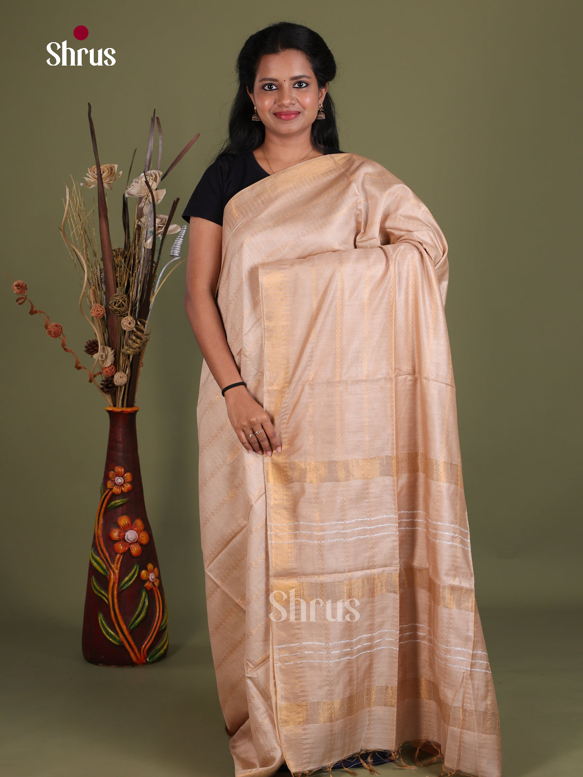 Semi Tussar Saree - EES21228