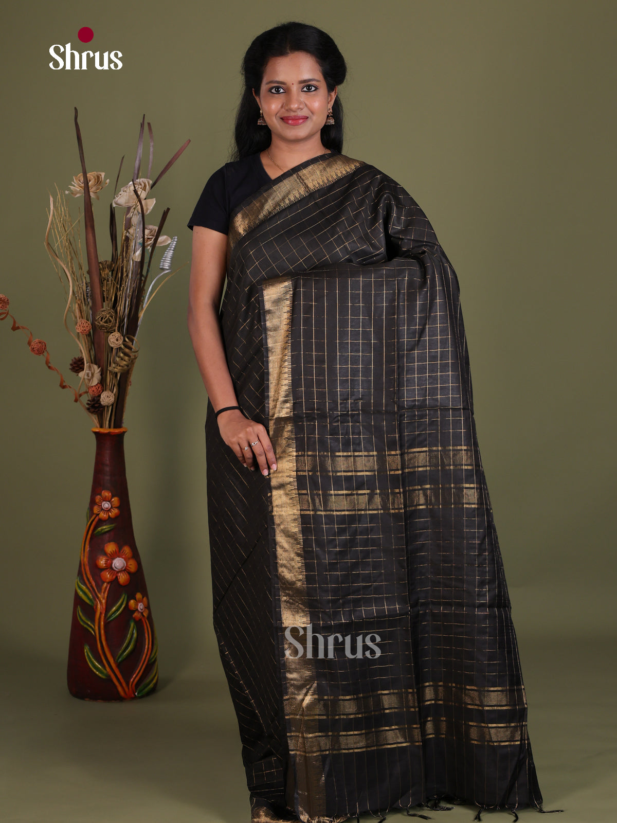 Semi Tussar Saree - EES21250