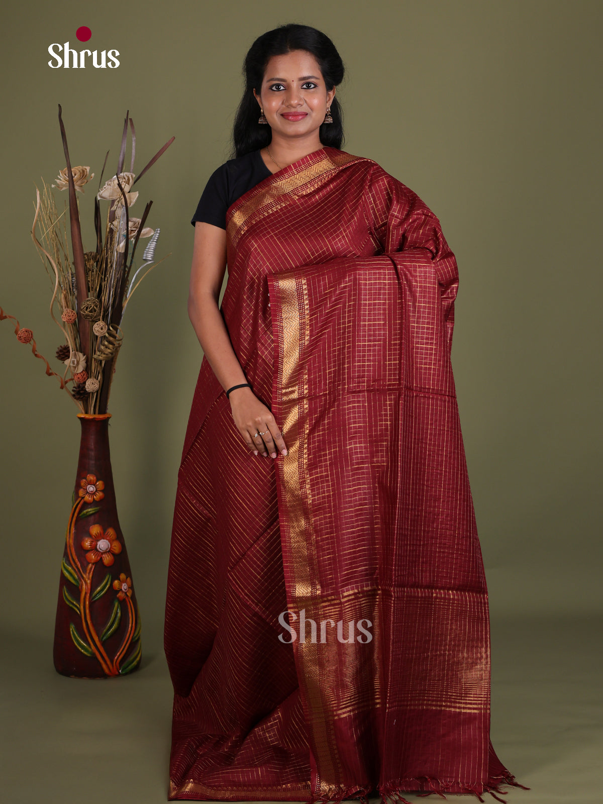 Semi Tussar Saree - EES21256