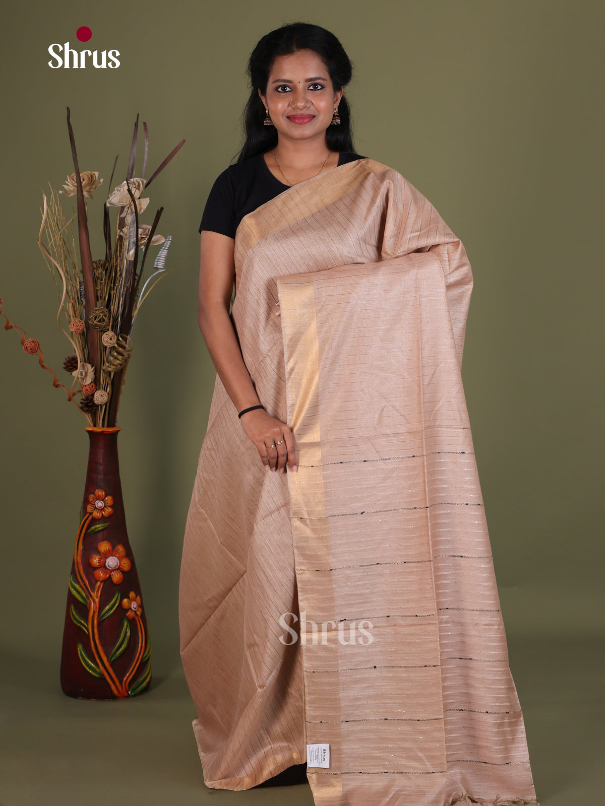 Semi Tussar Saree - EES21263