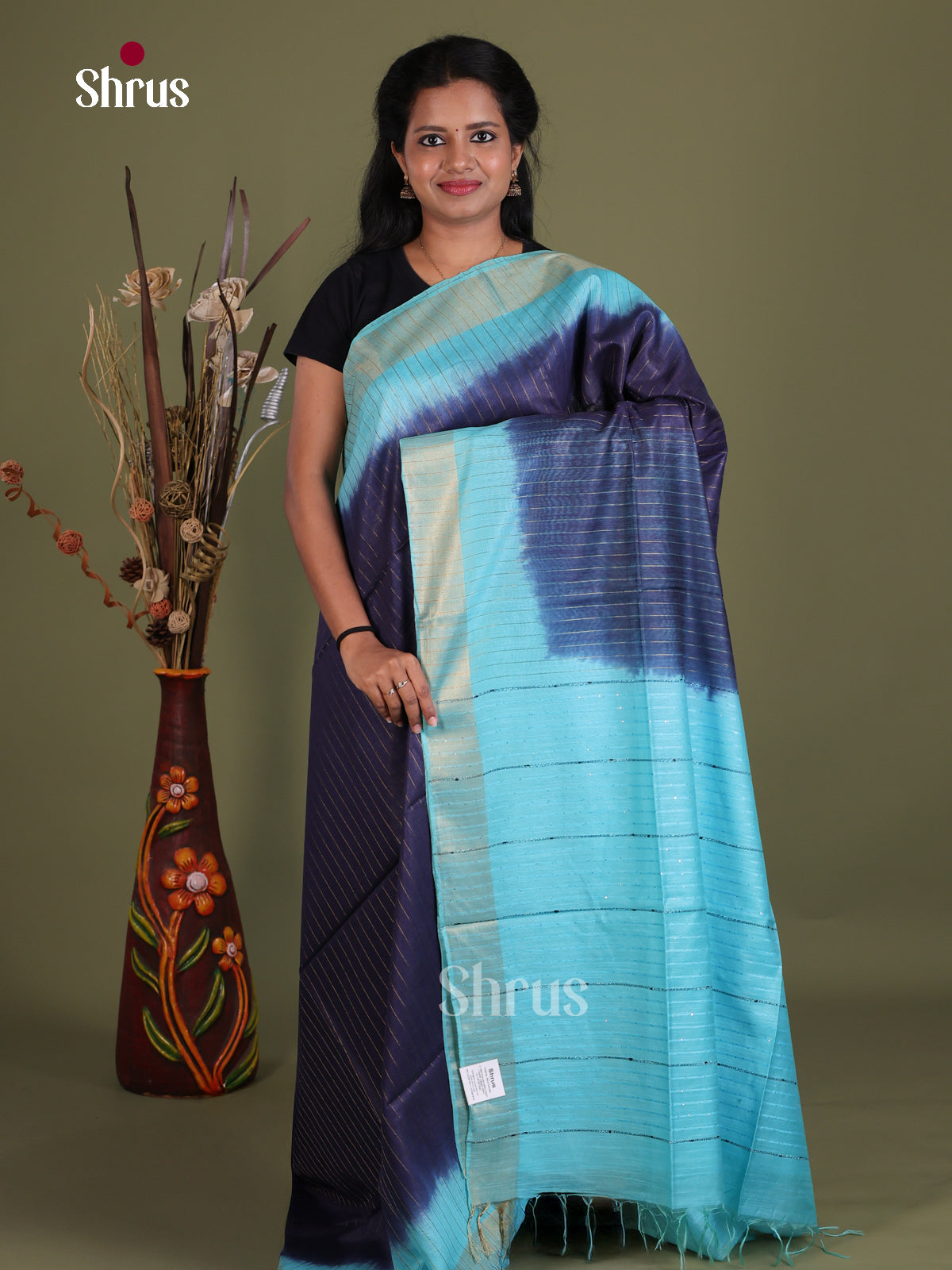 Semi Tussar Saree - EES21271