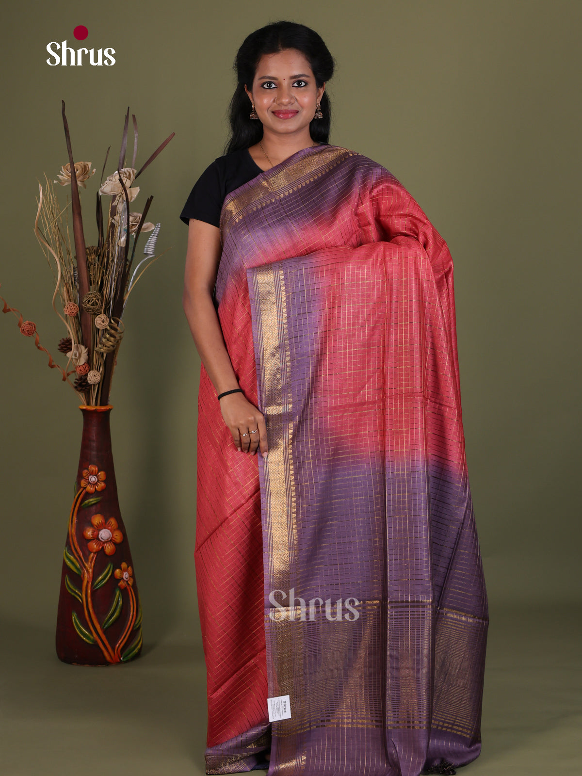 Semi Tussar Saree - EES21277