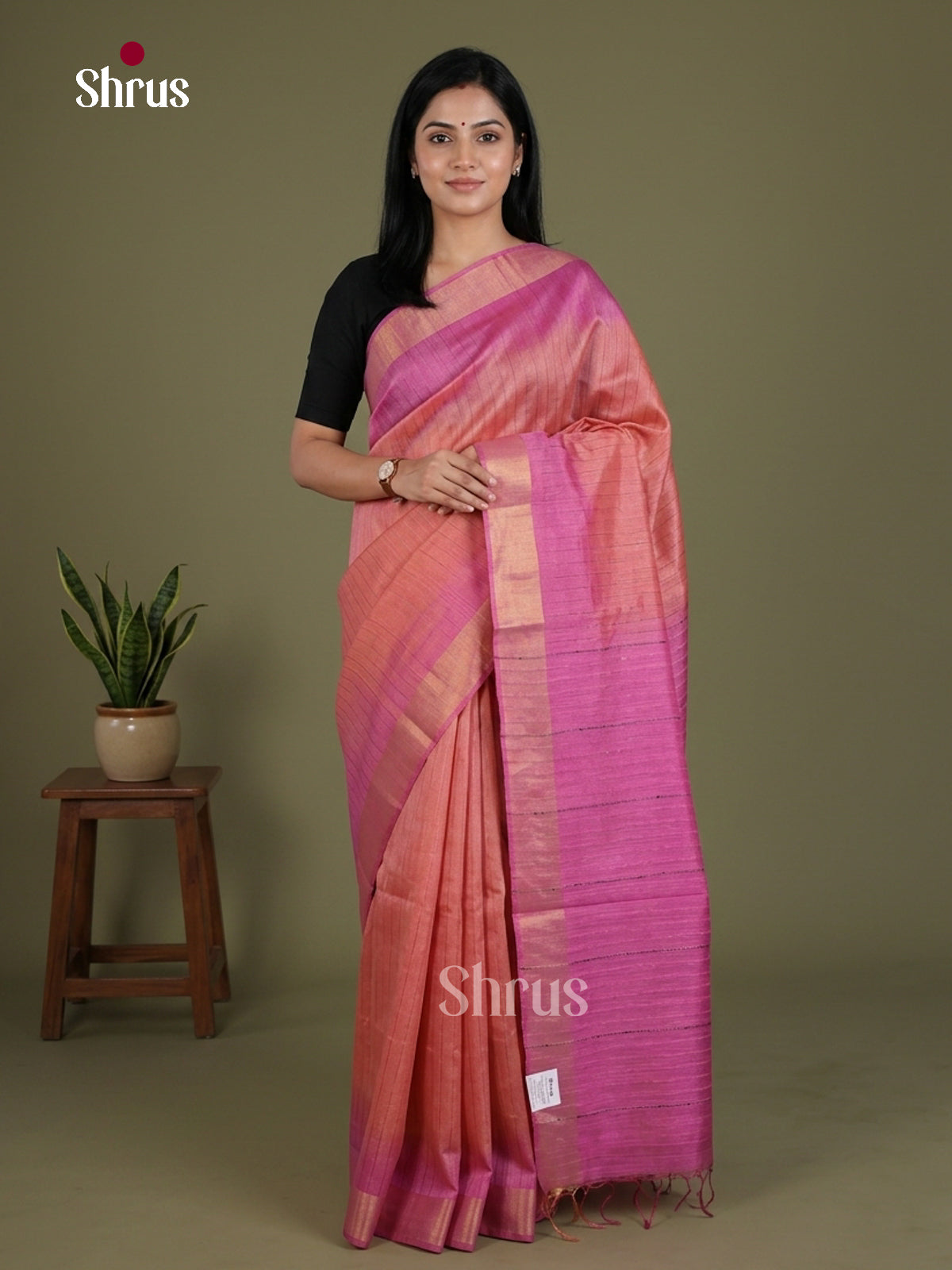 Semi Tussar Saree - EES21283