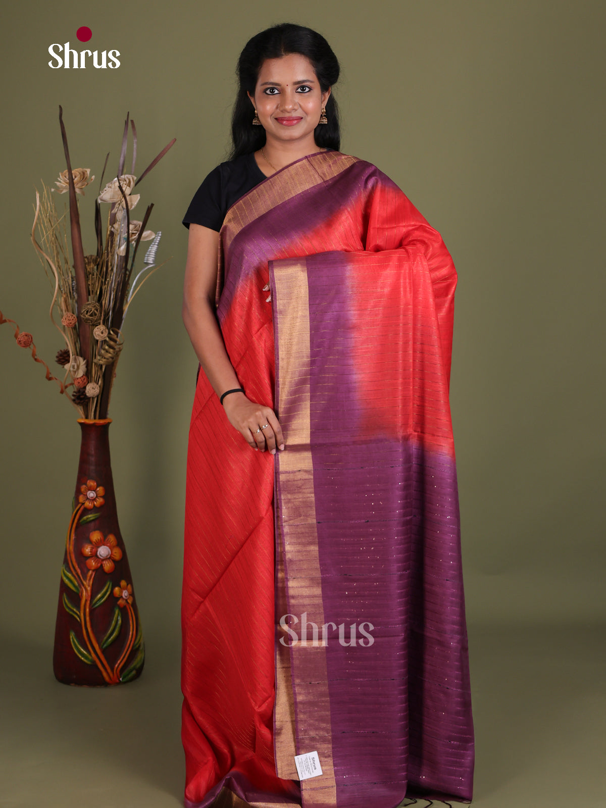 Semi Tussar Saree - EES21284
