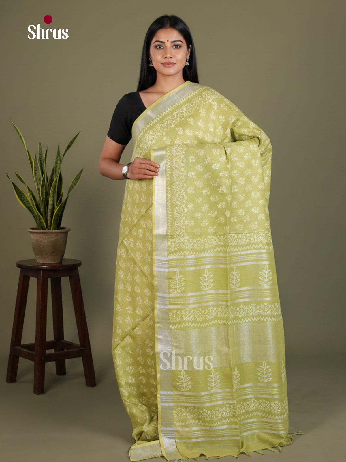Linen Cotton Saree - EES21310