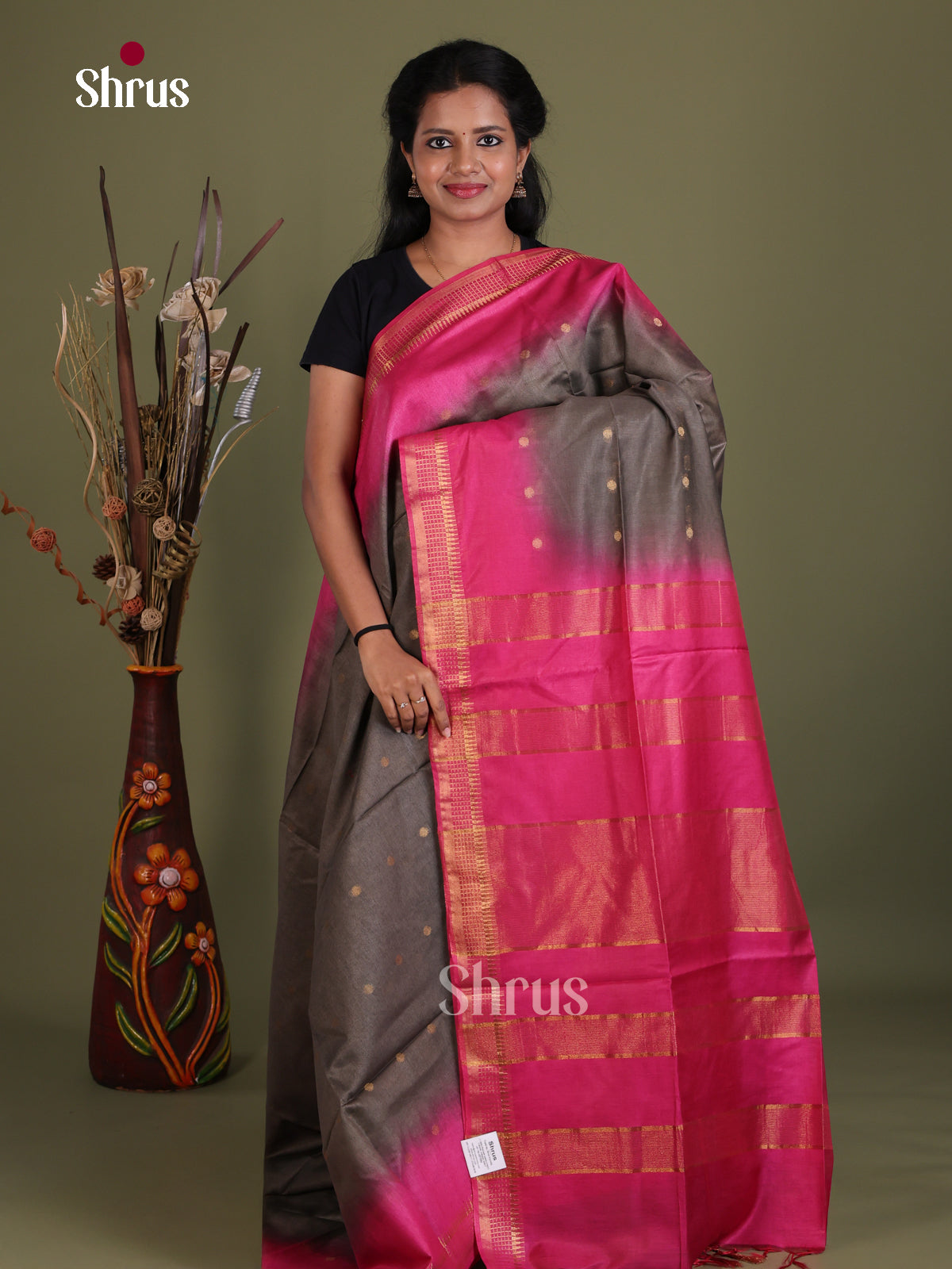 Semi Tussar Saree - EES21323