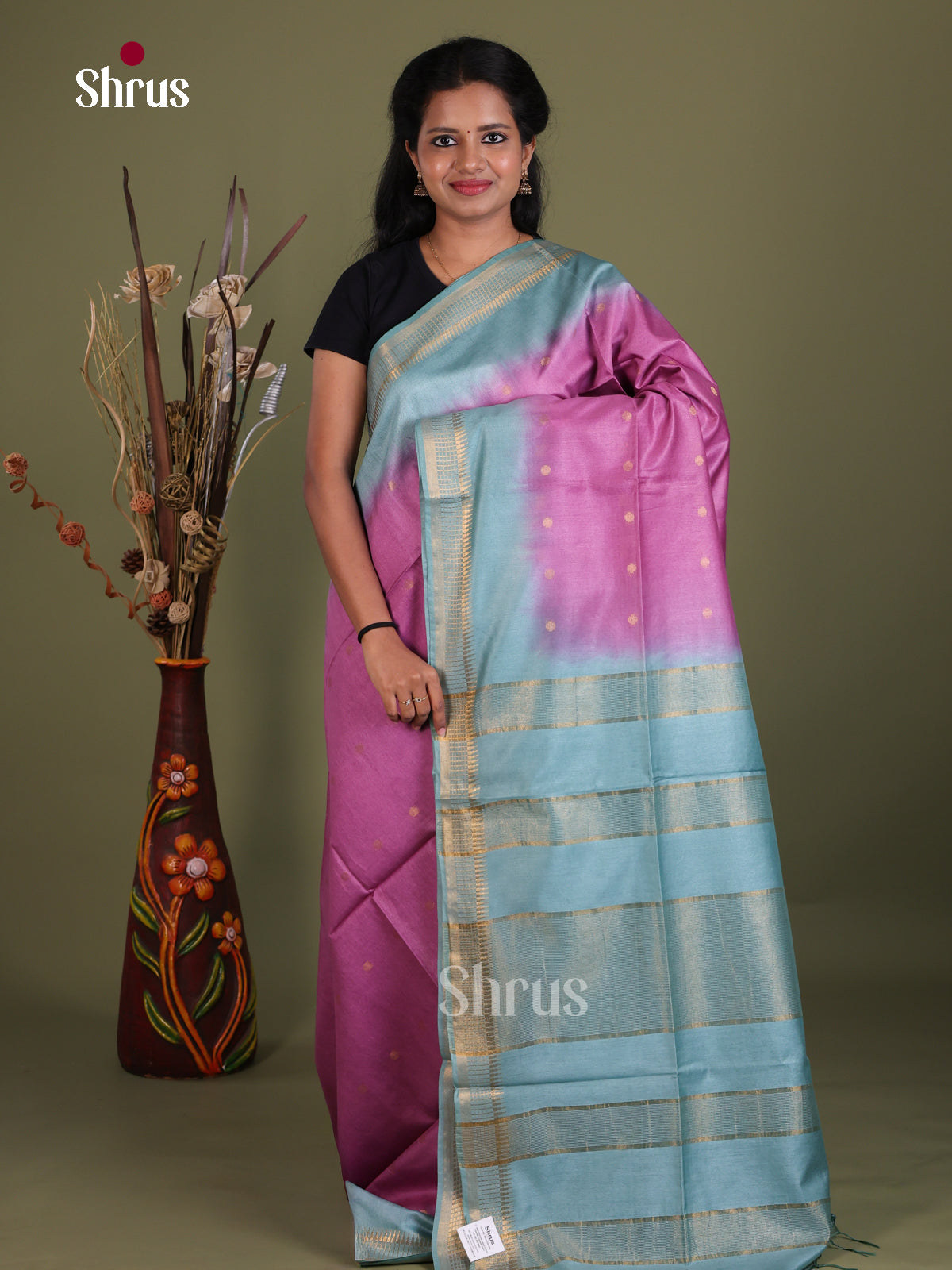 Semi Tussar Saree - EES21335