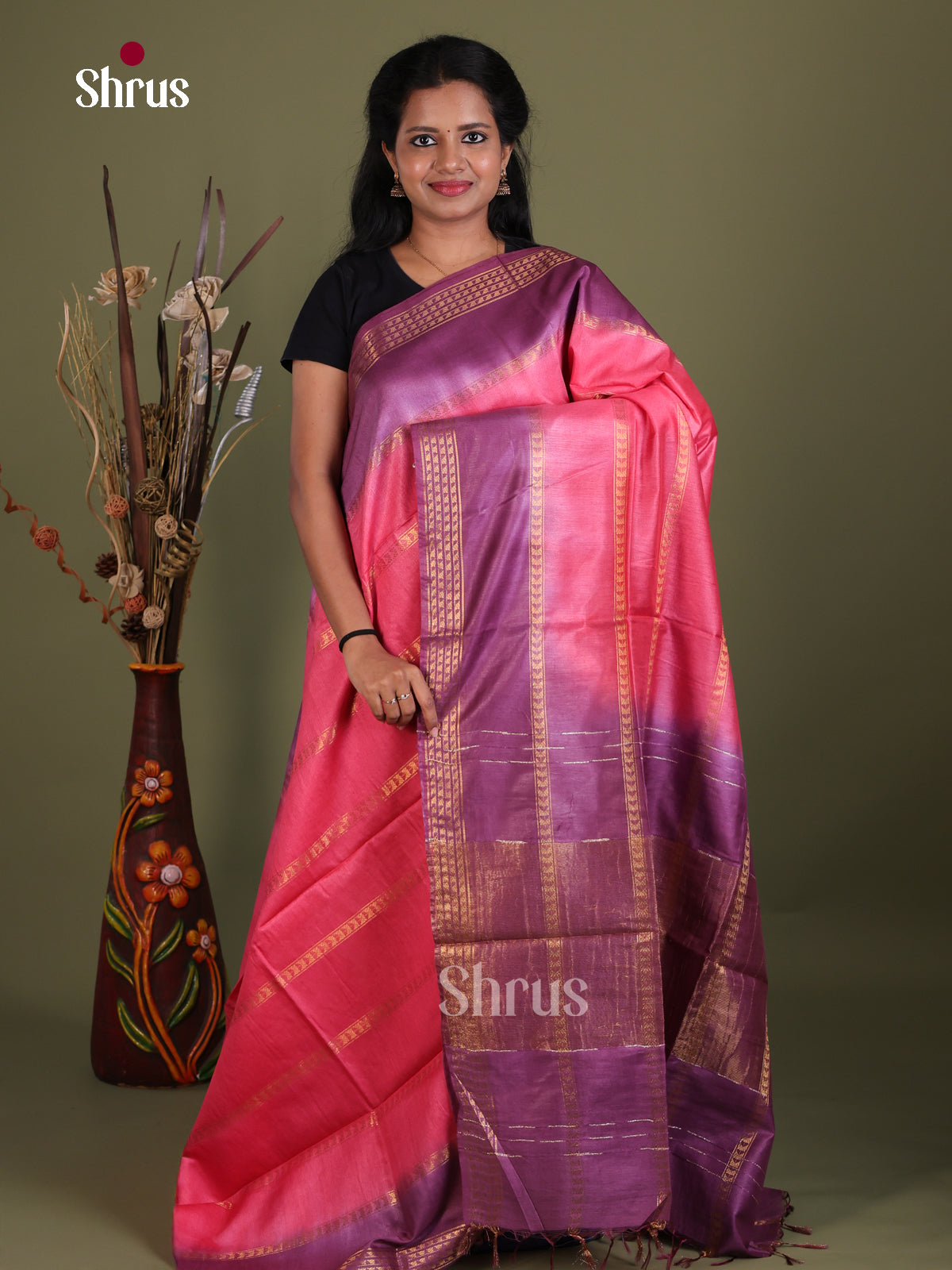 Semi Tussar Saree - EES21342