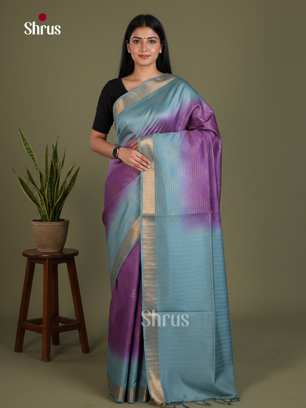 Semi Tussar Saree - EES21352