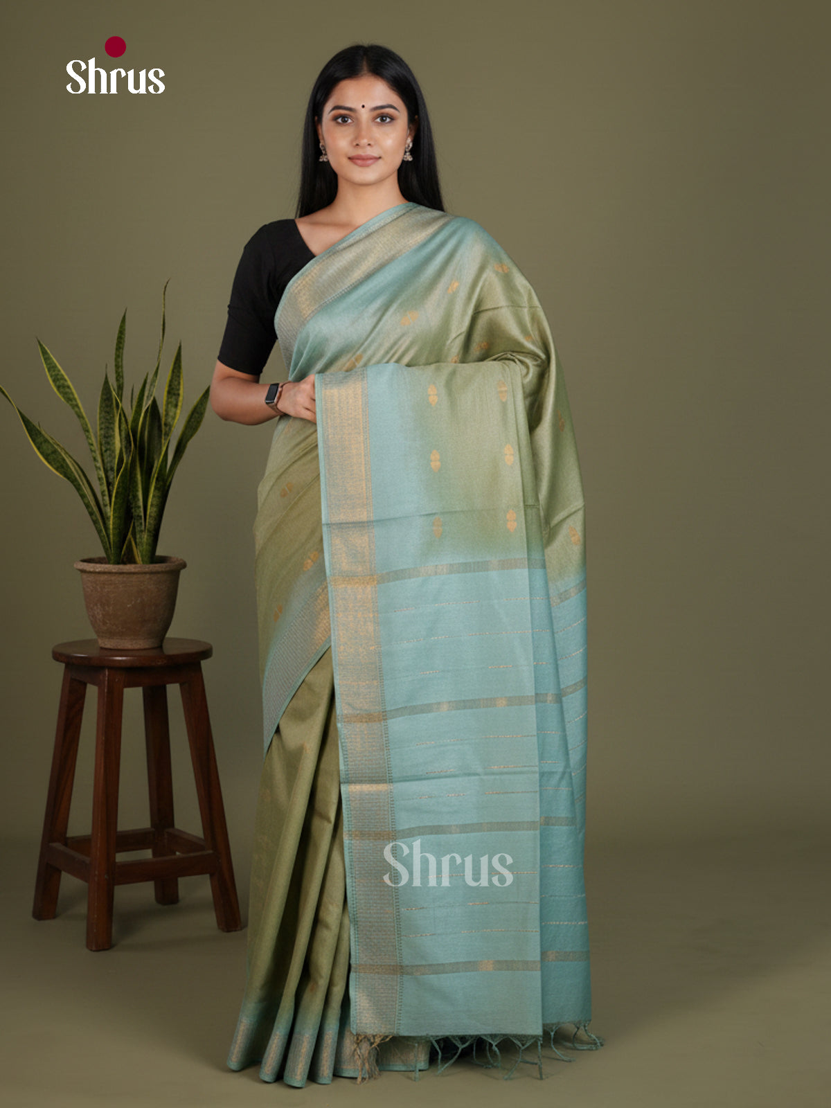 Semi Tussar Saree - EES21359
