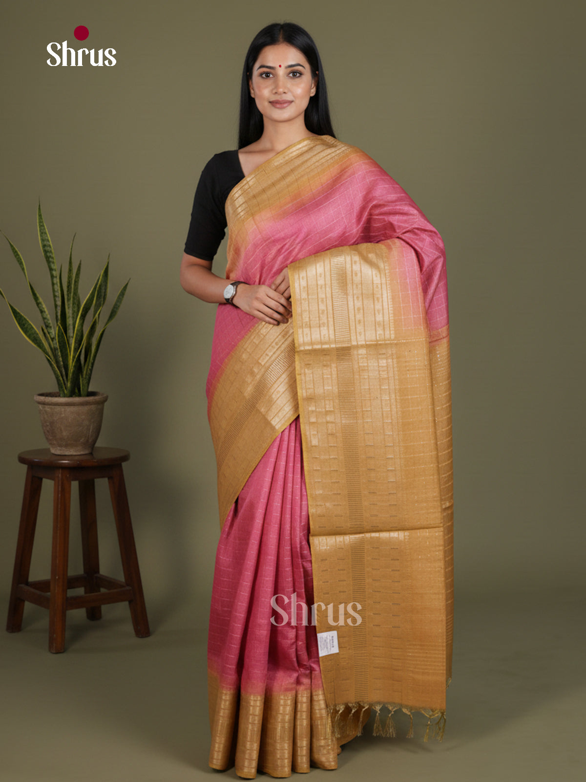 Semi Tussar Saree - EES21365