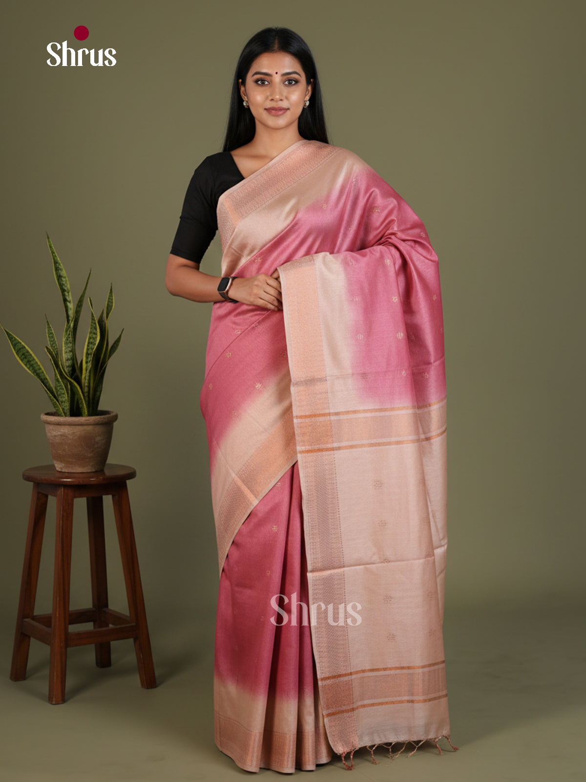 Semi Tussar Saree - EES21377