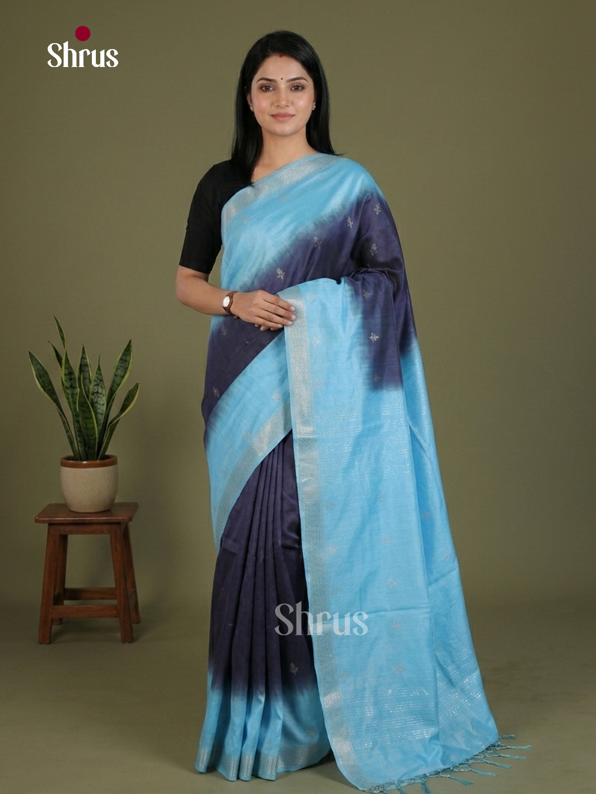 Semi Tussar Saree - EES21383