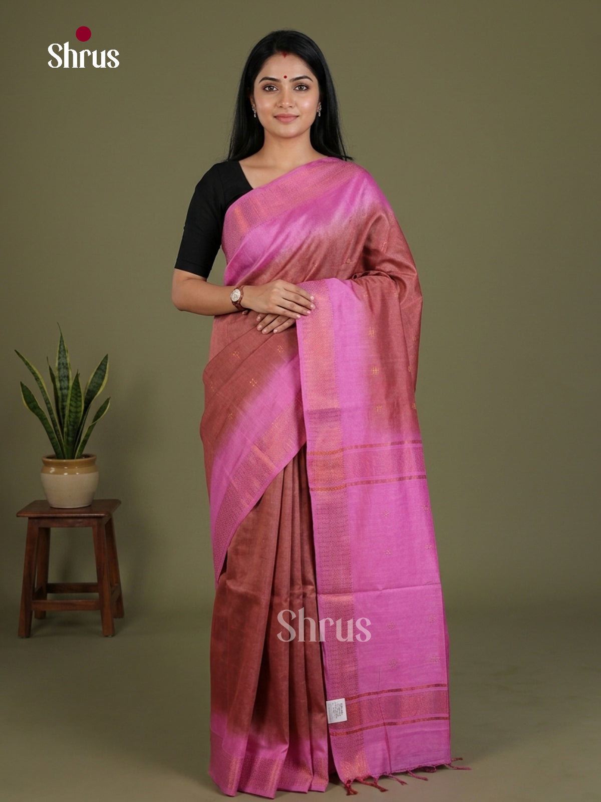 Semi Tussar Saree - EES21390