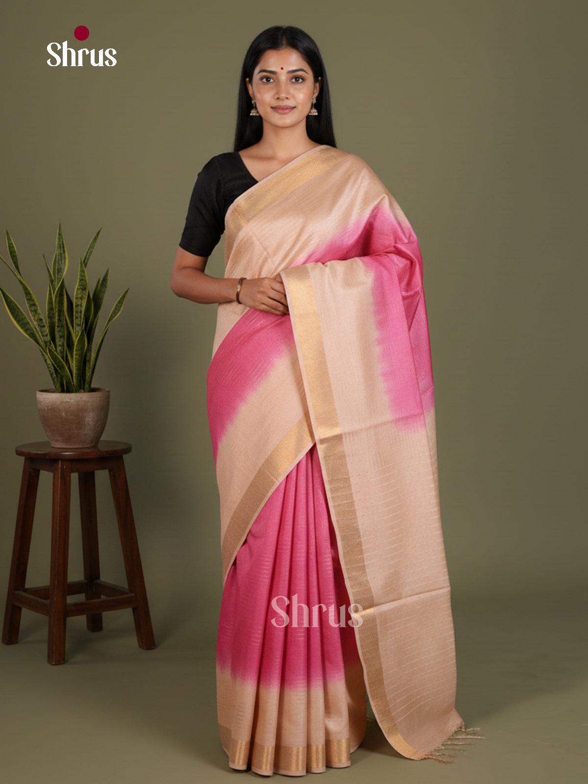 Semi Tussar Saree - EES21397