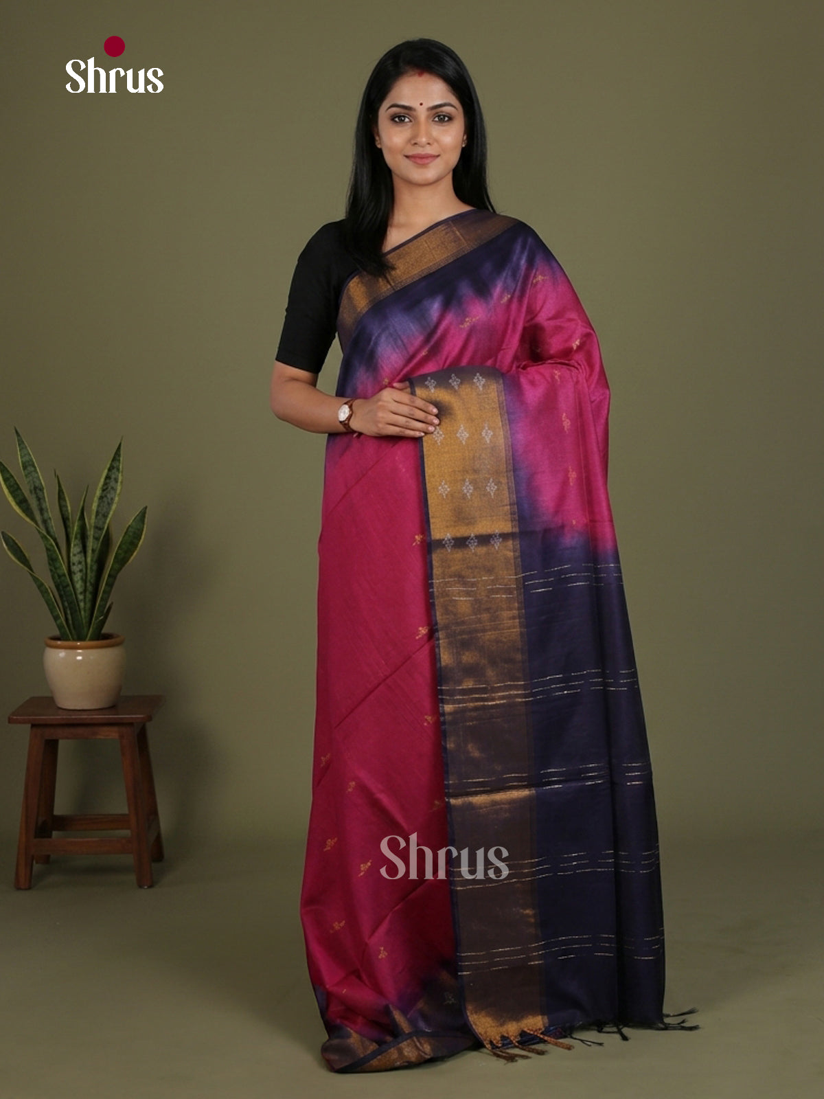 Semi Tussar Saree - EES21410