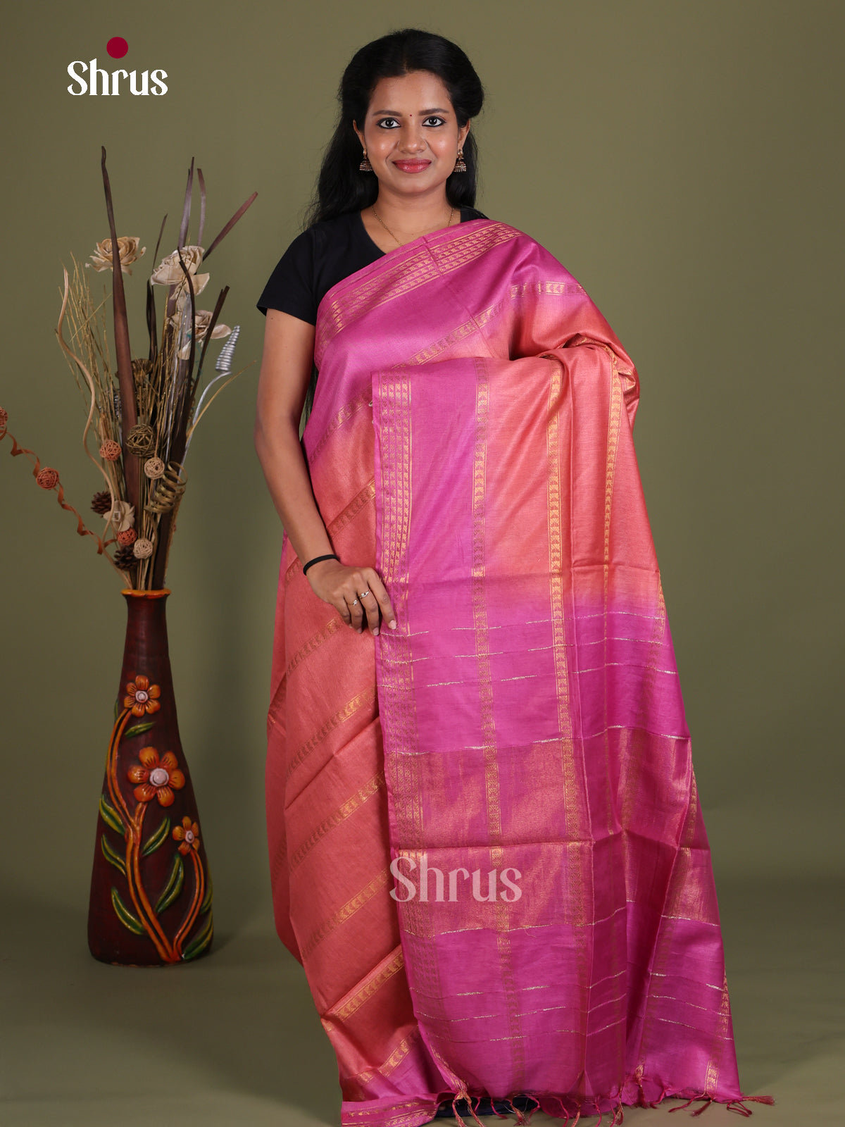 Semi Tussar Saree - EES21411