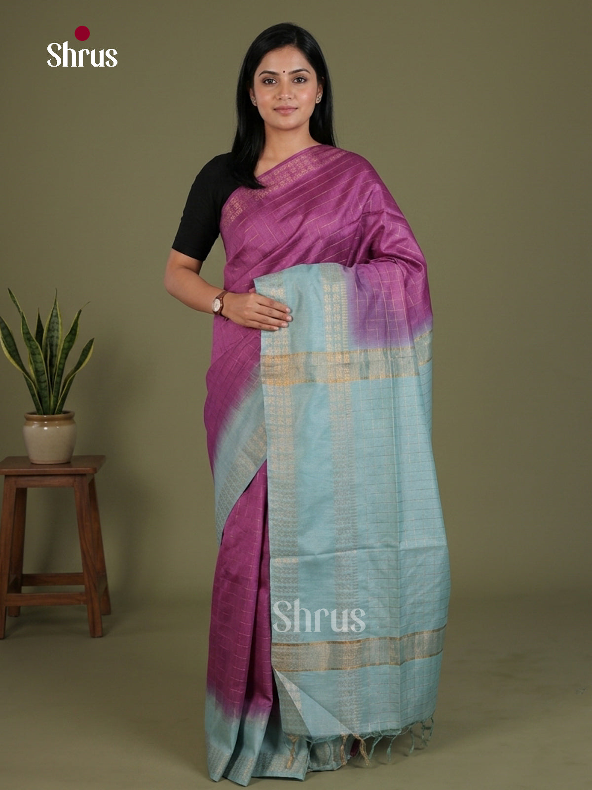 Semi Tussar Saree - EES21413