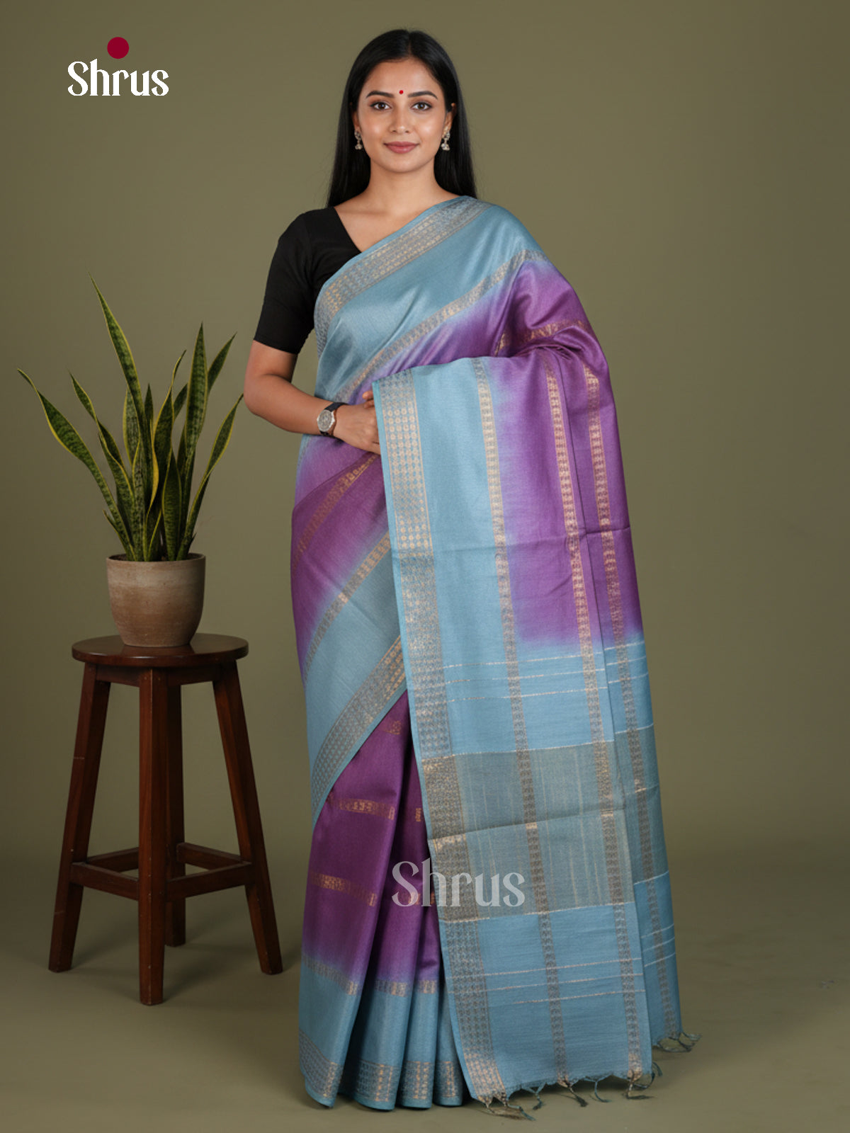 Semi Tussar Saree - EES21416