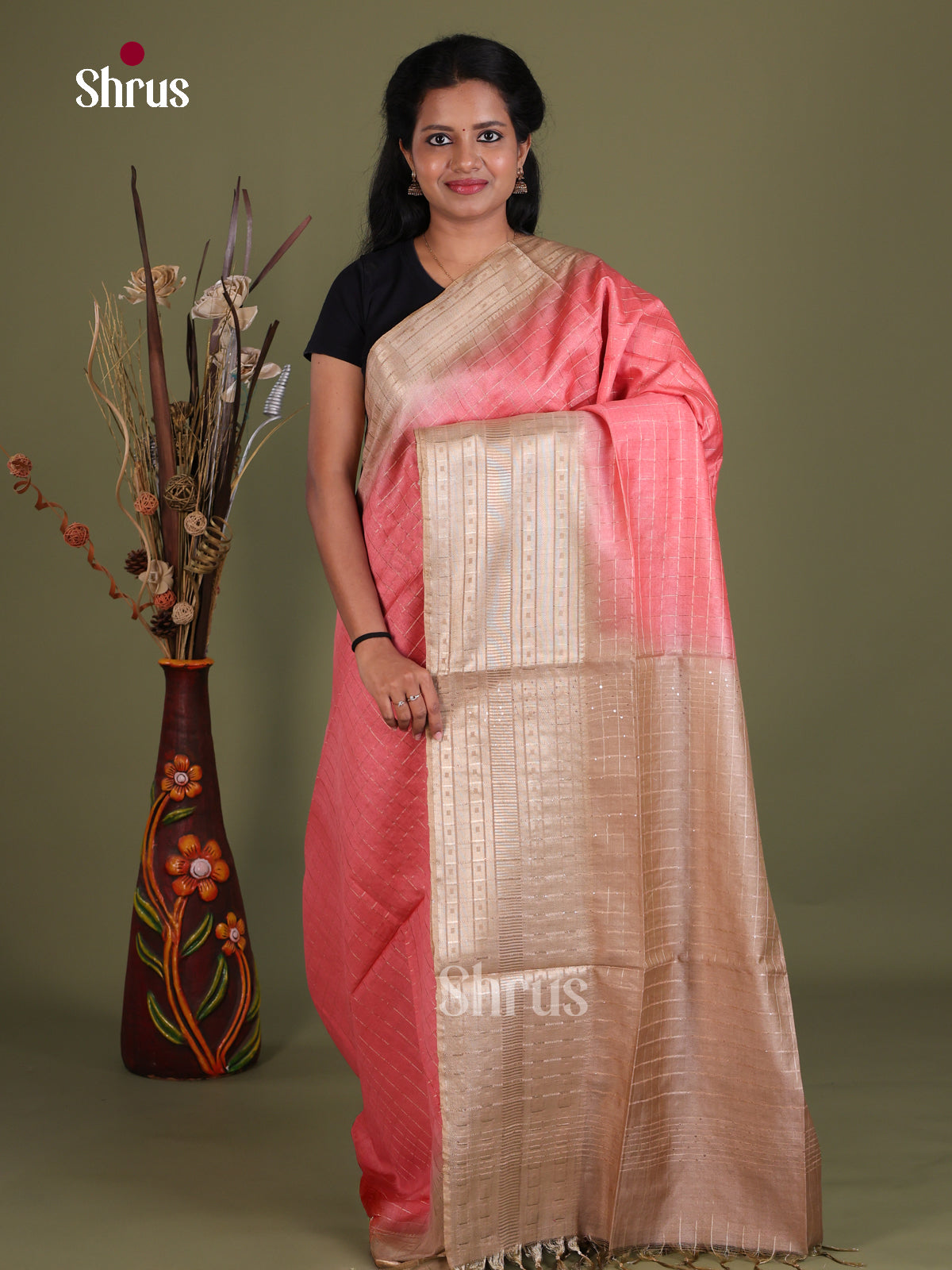 Semi Tussar Saree - EES21418