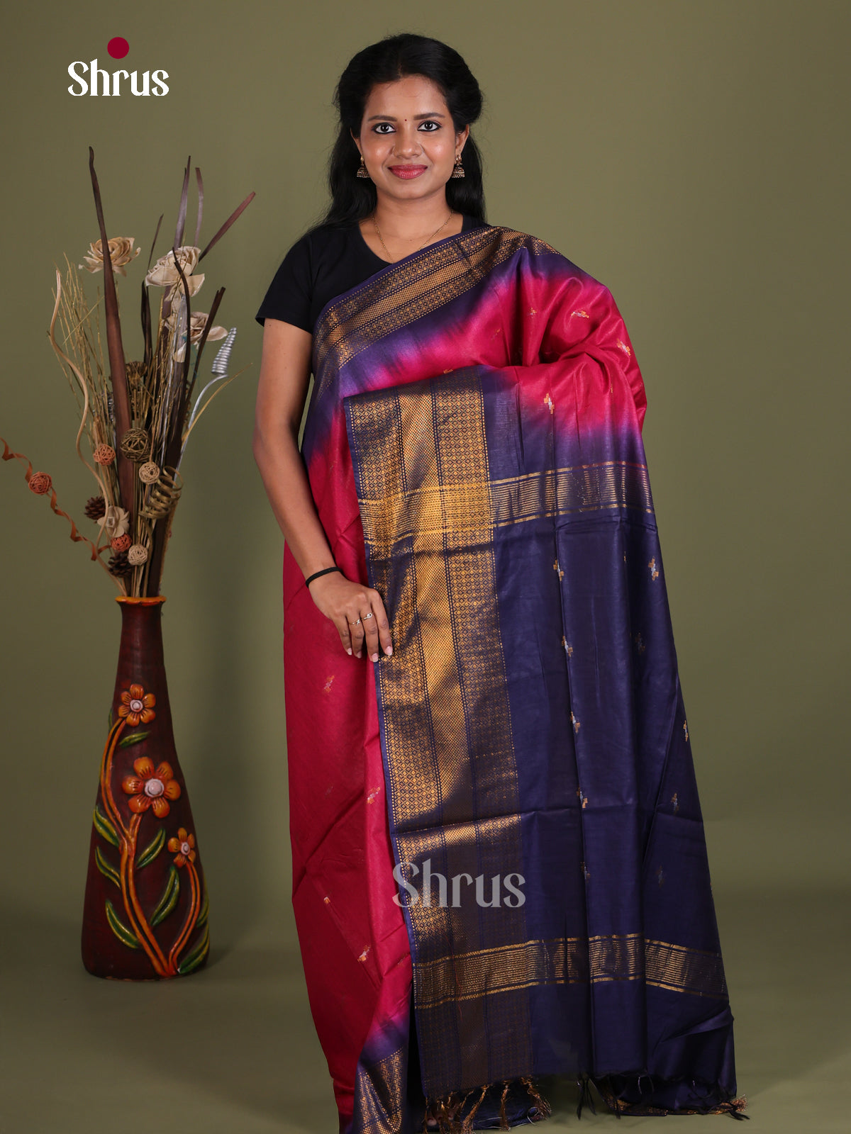Semi Tussar Saree - EES21422