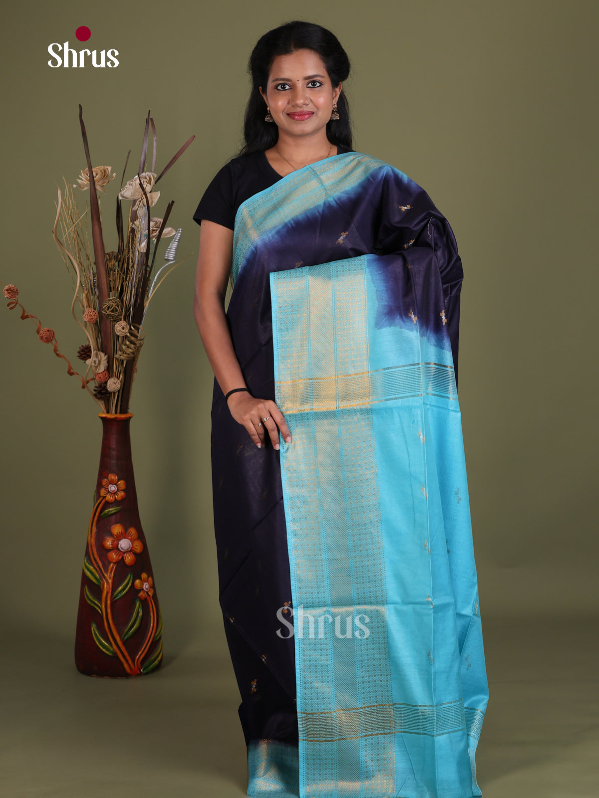 Semi Tussar Saree - EES21426