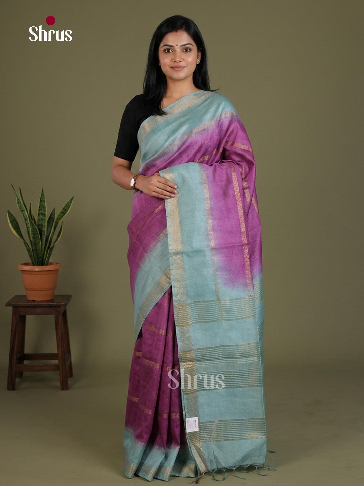 Semi Tussar Saree - EES21433