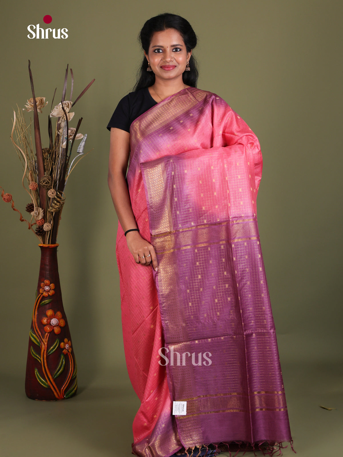 Semi Tussar Saree - EES21446