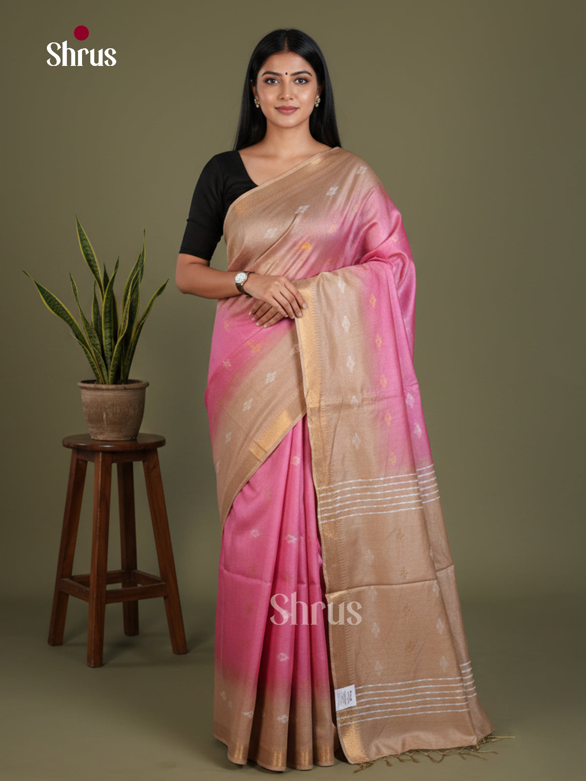 Semi Tussar Saree - EES21448