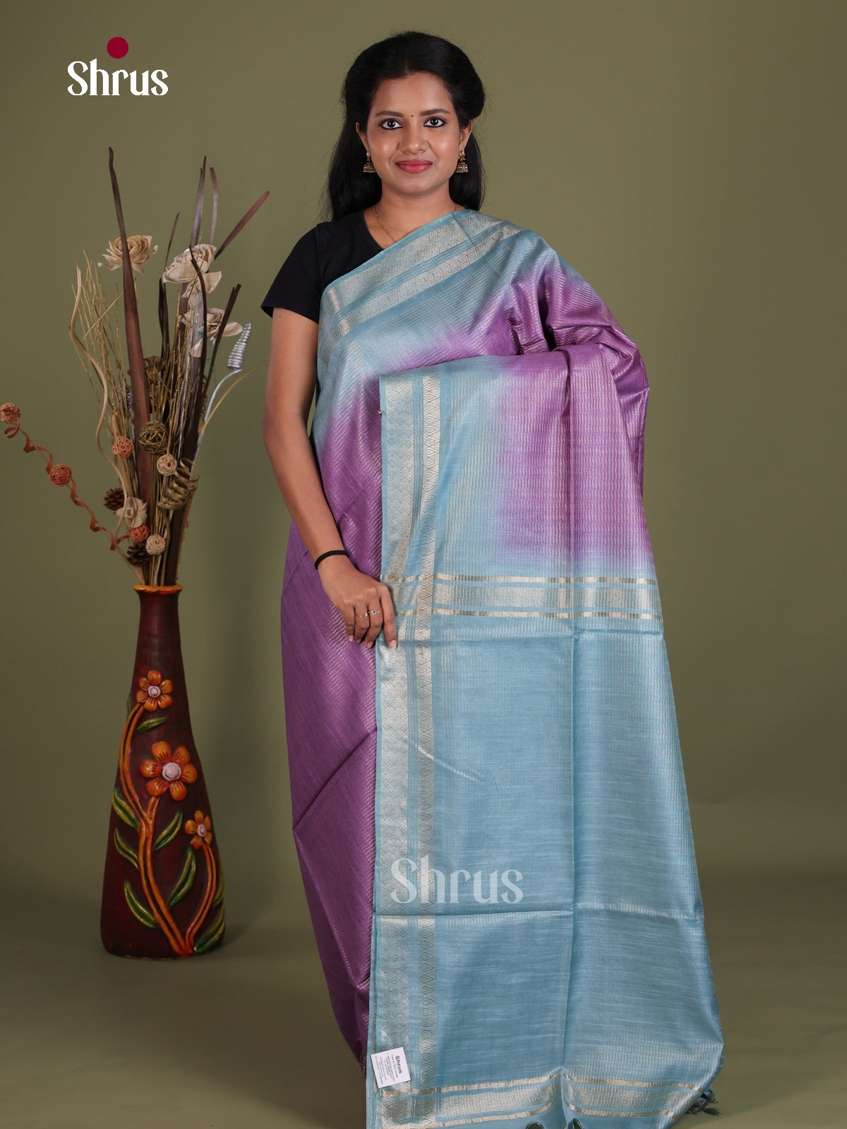 Semi Tussar Saree - EES21450