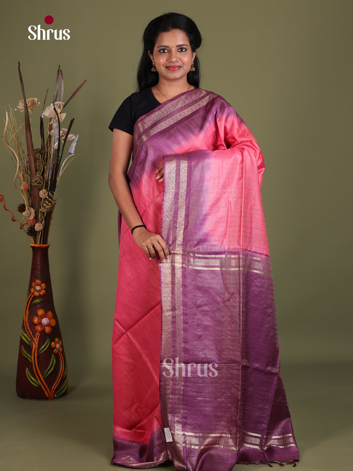 Semi Tussar Saree - EES21453