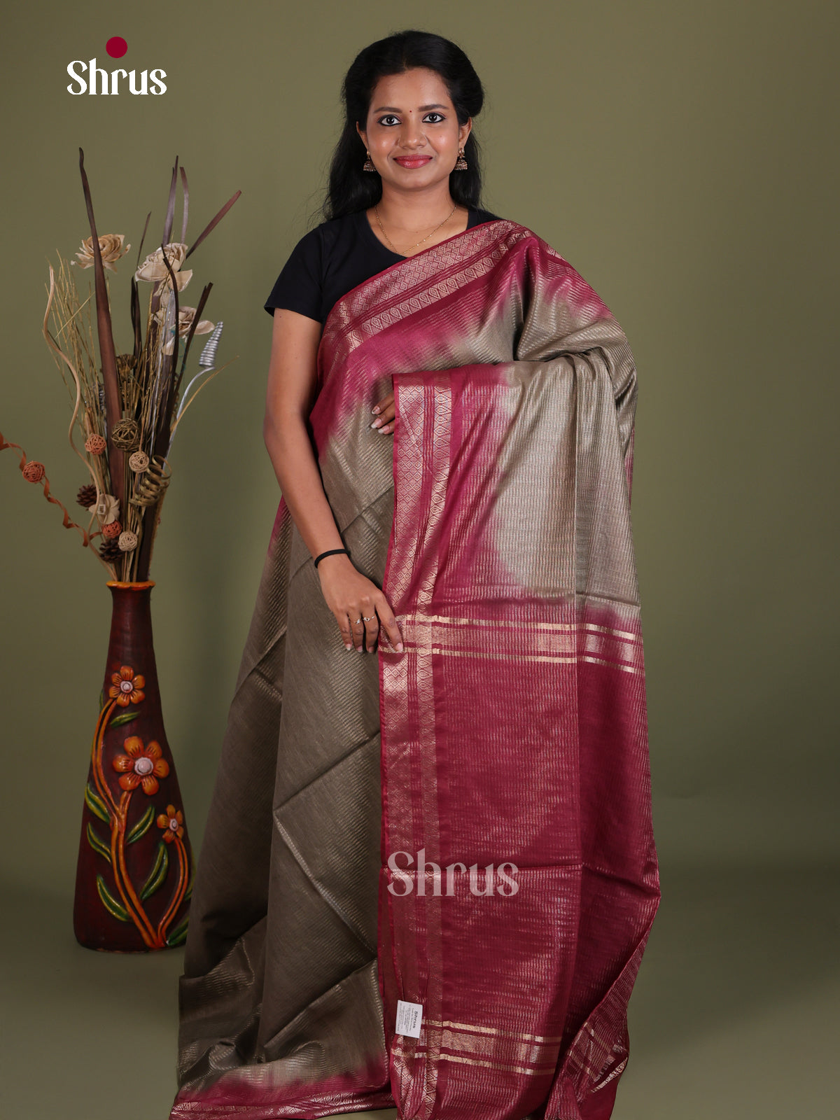 Semi Tussar Saree - EES21454