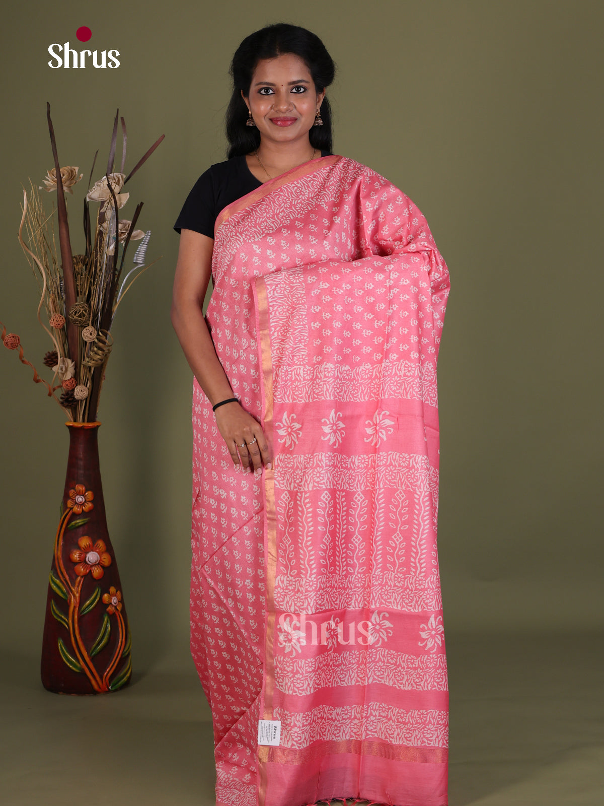 Semi Tussar Saree - EES21474