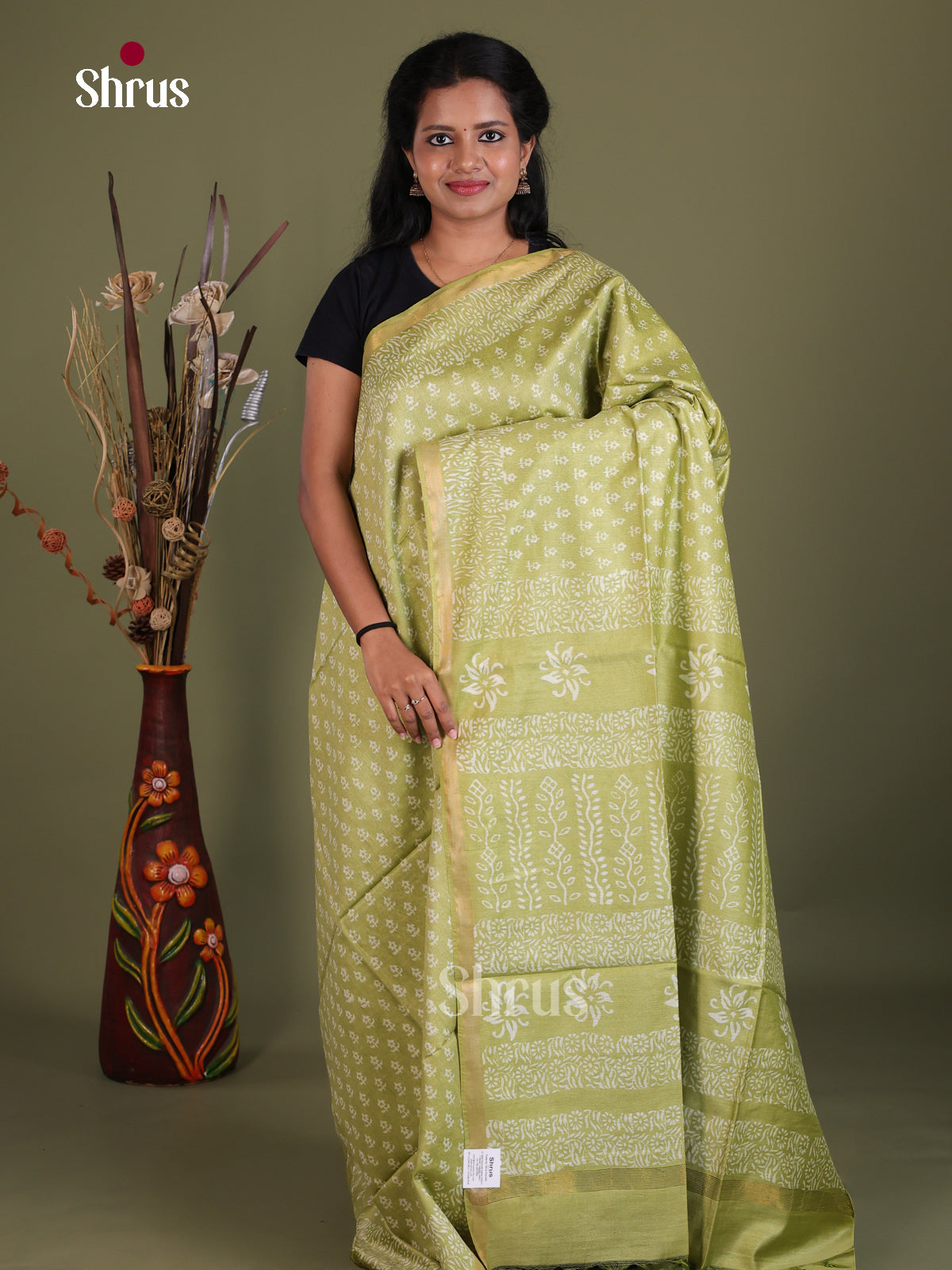 Semi Tussar Saree - EES21477