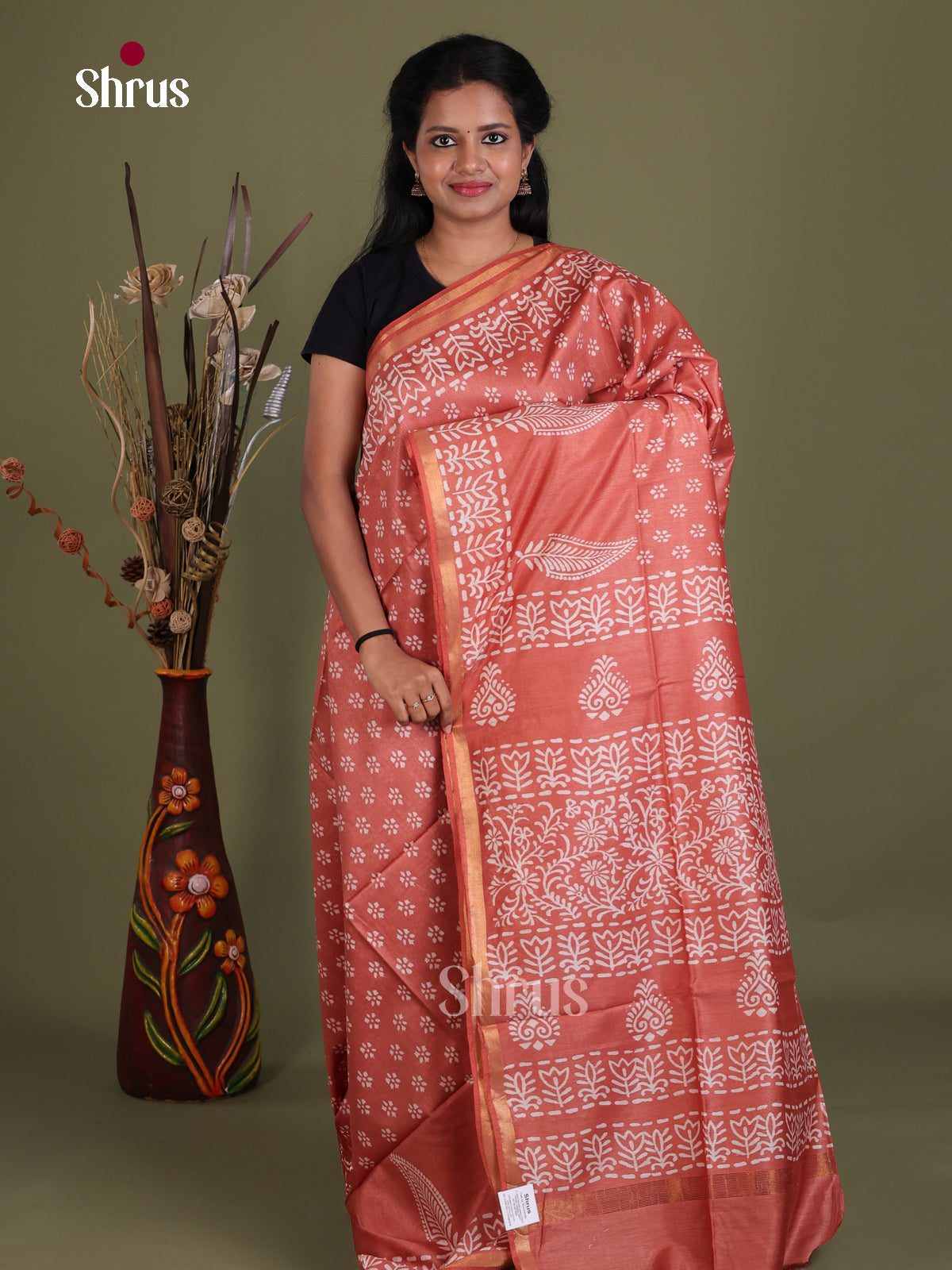 Semi Tussar Saree - EES21482