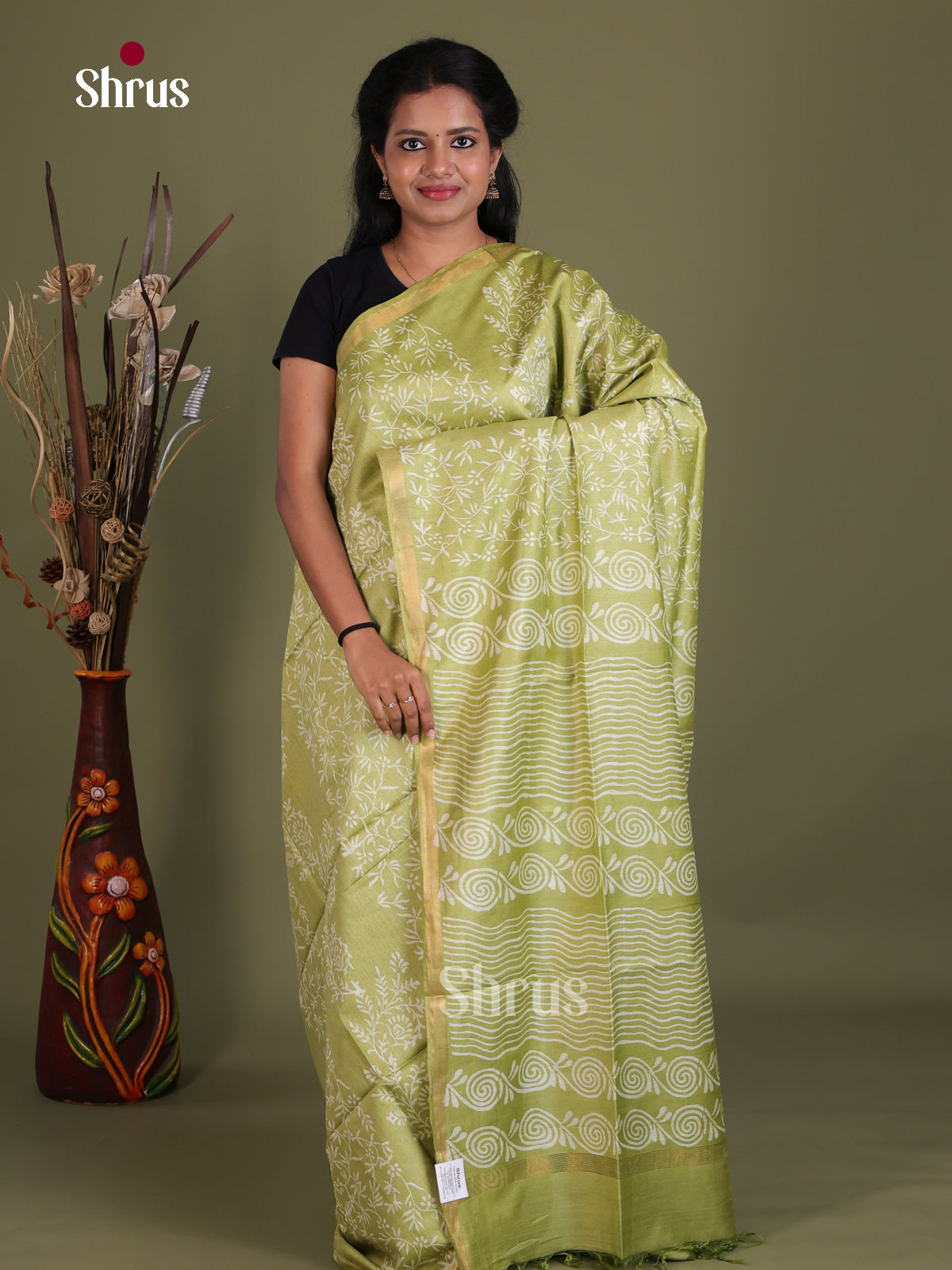 Semi Tussar Saree - EES21483