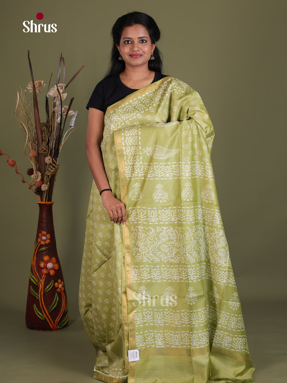 Semi Tussar Saree - EES21484