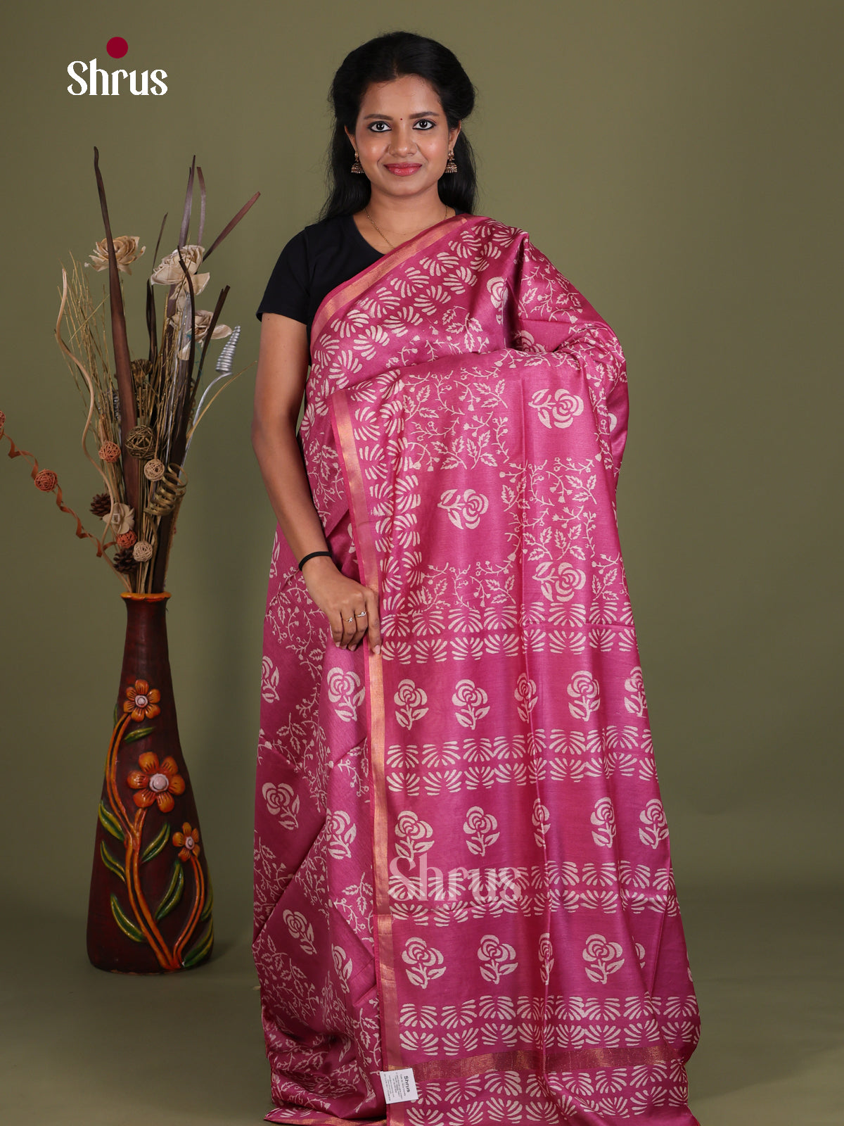 Semi Tussar Saree - EES21500