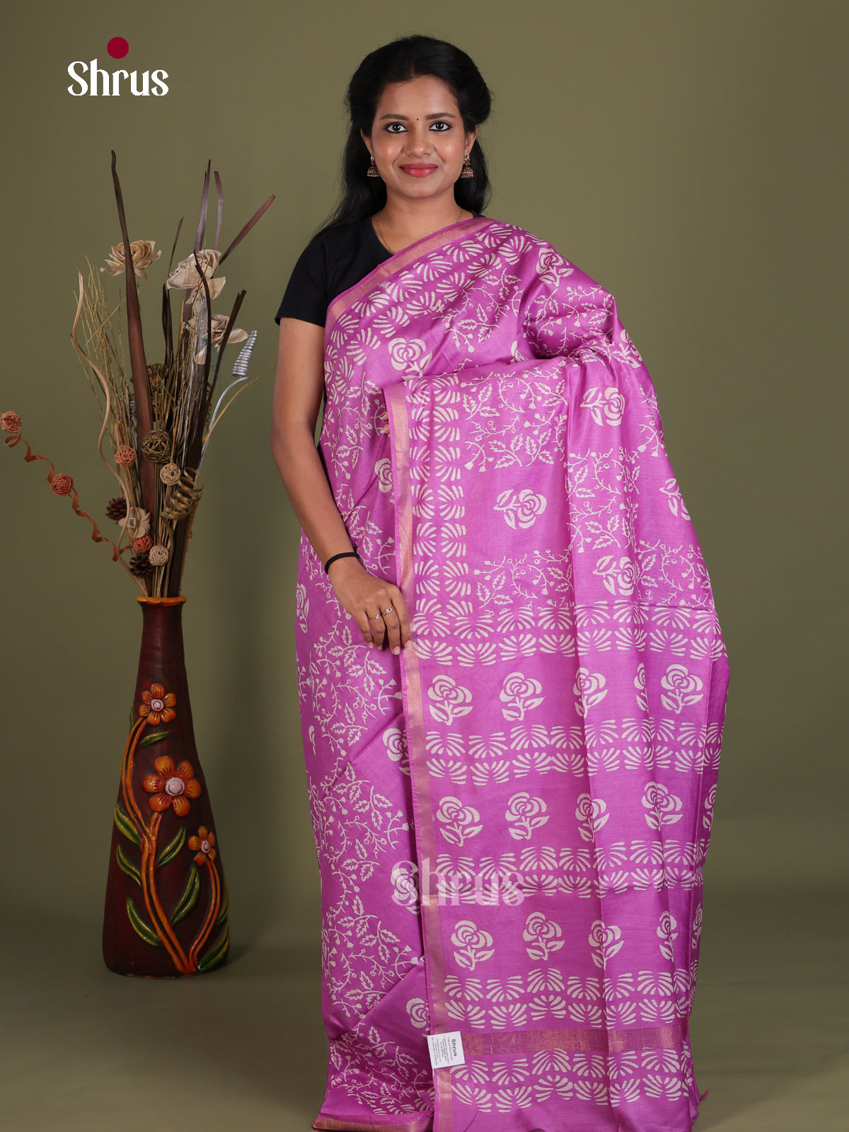 Semi Tussar Saree - EES21502