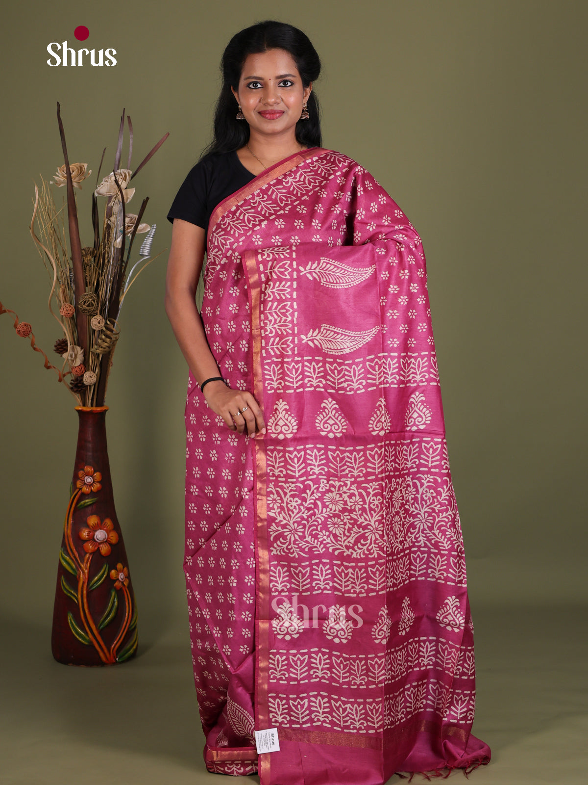 Semi Tussar Saree - EES21504