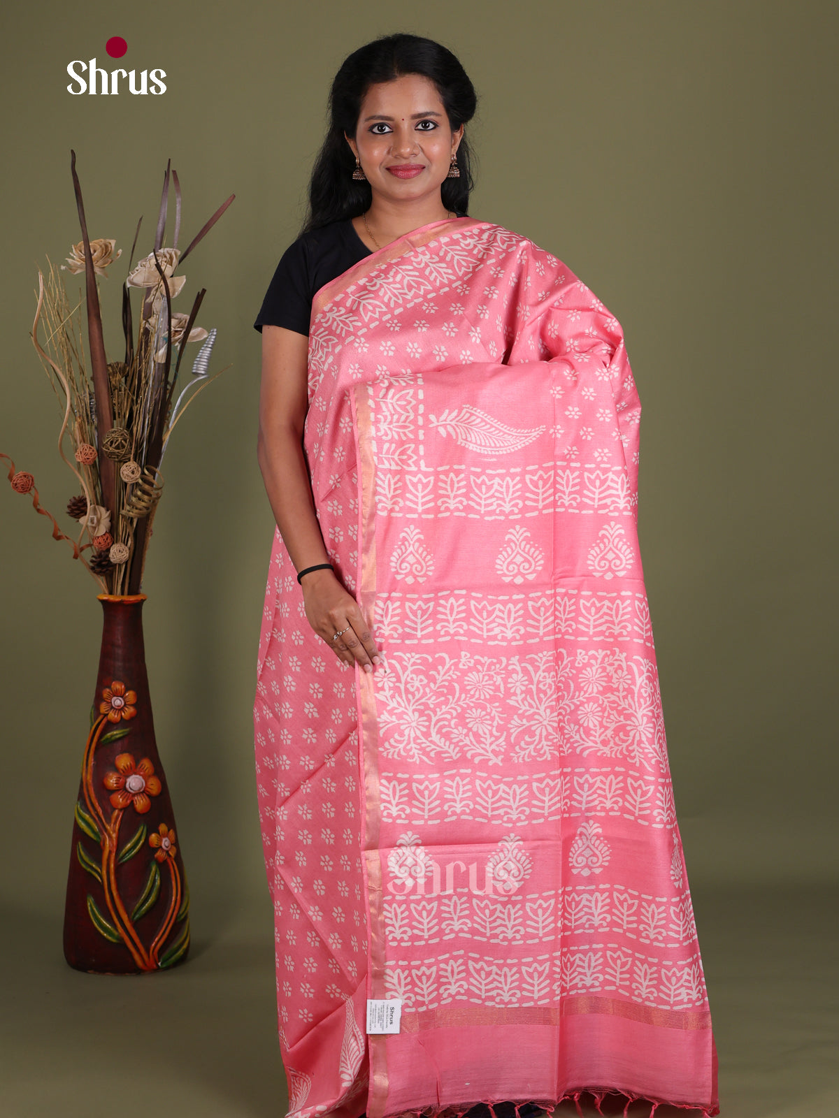 Semi Tussar Saree - EES21506