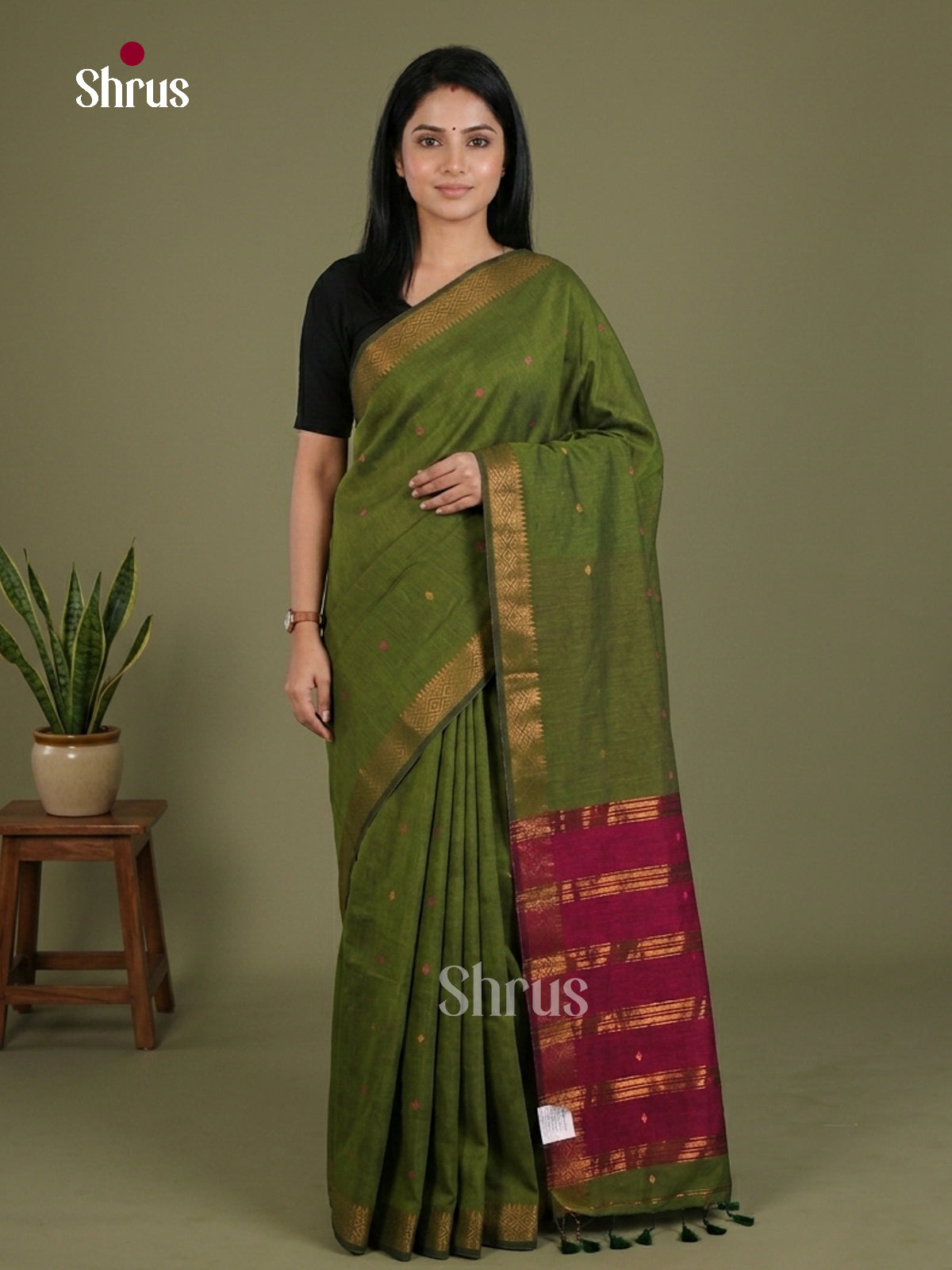 Bengal cotton Saree - EES21725